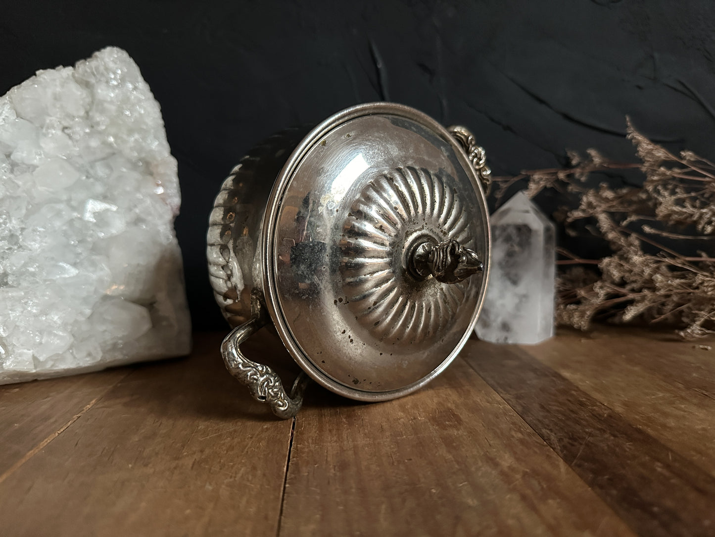Vintage Silver Cauldron