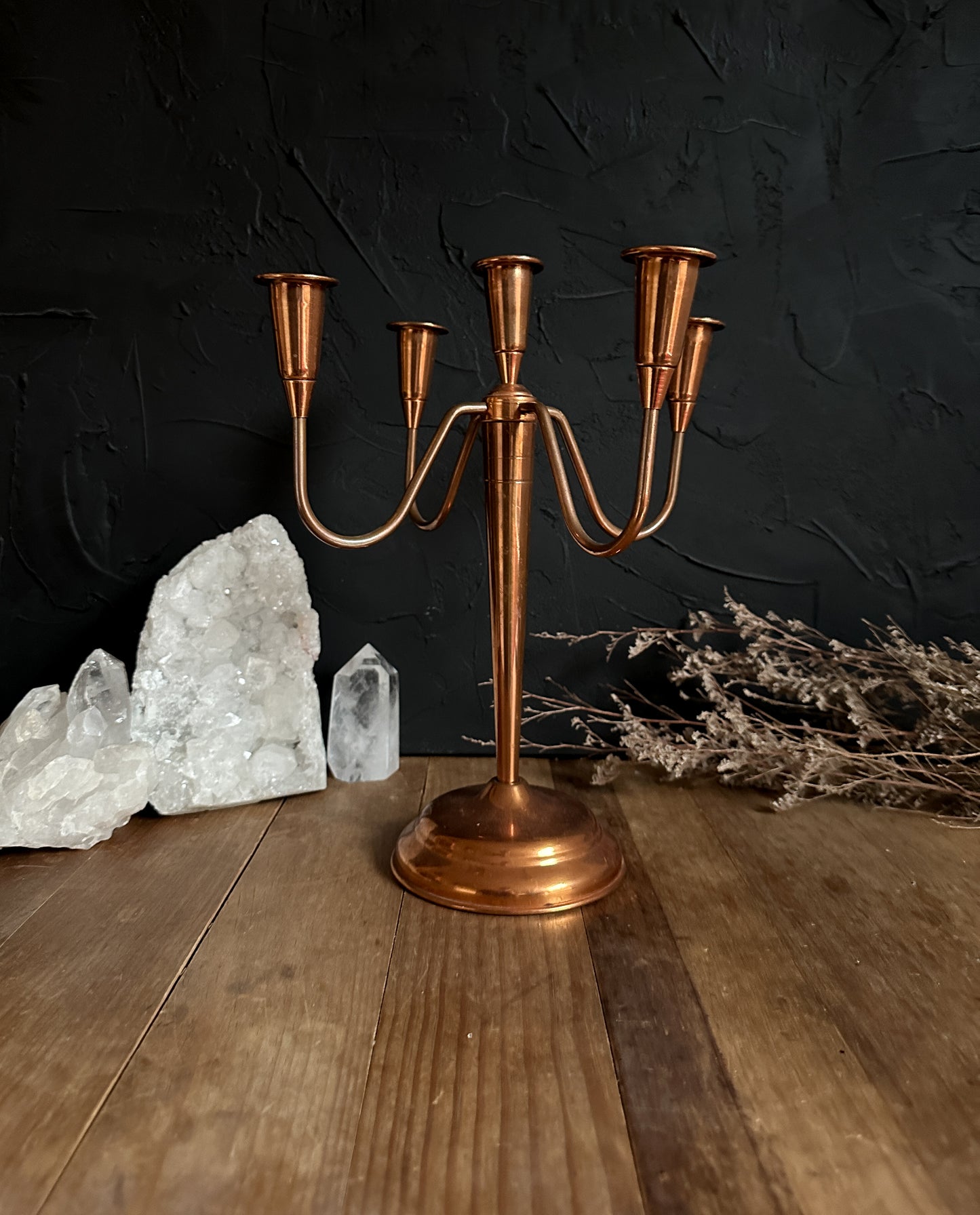 Vintage Copper Candelabra