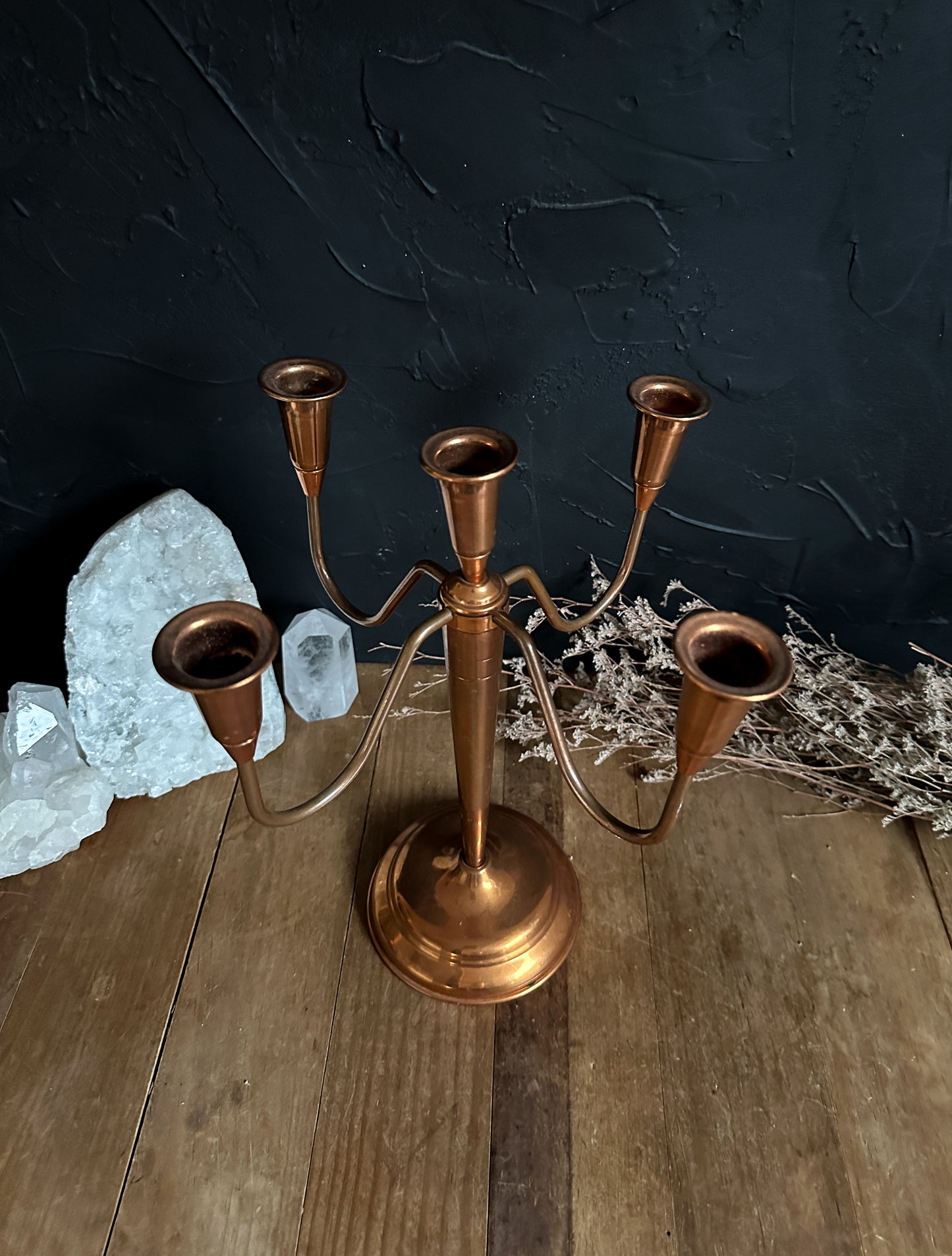 Vintage Copper Candelabra