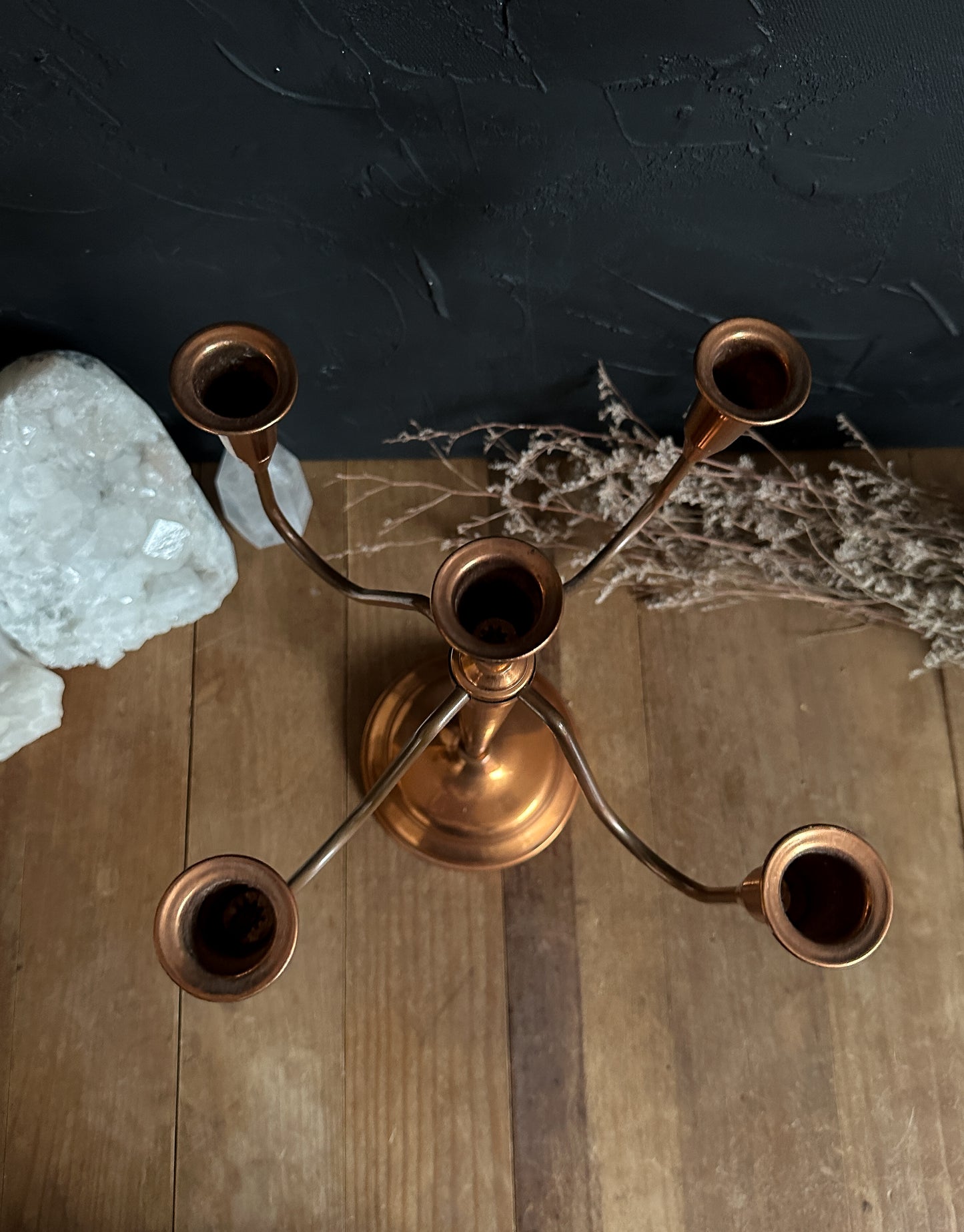 Vintage Copper Candelabra
