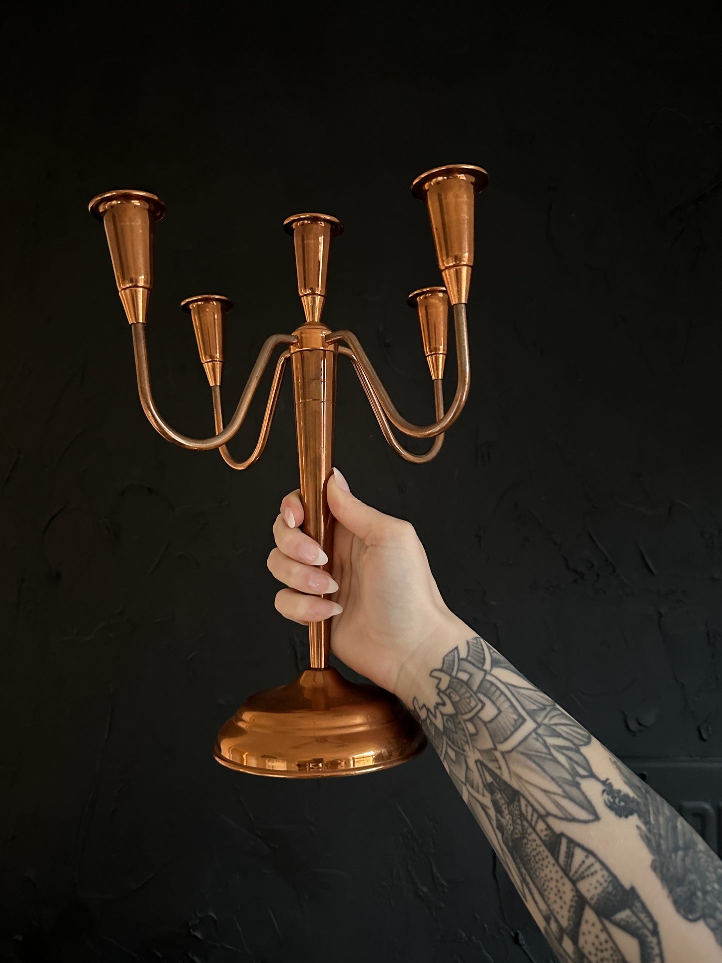 Vintage Copper Candelabra