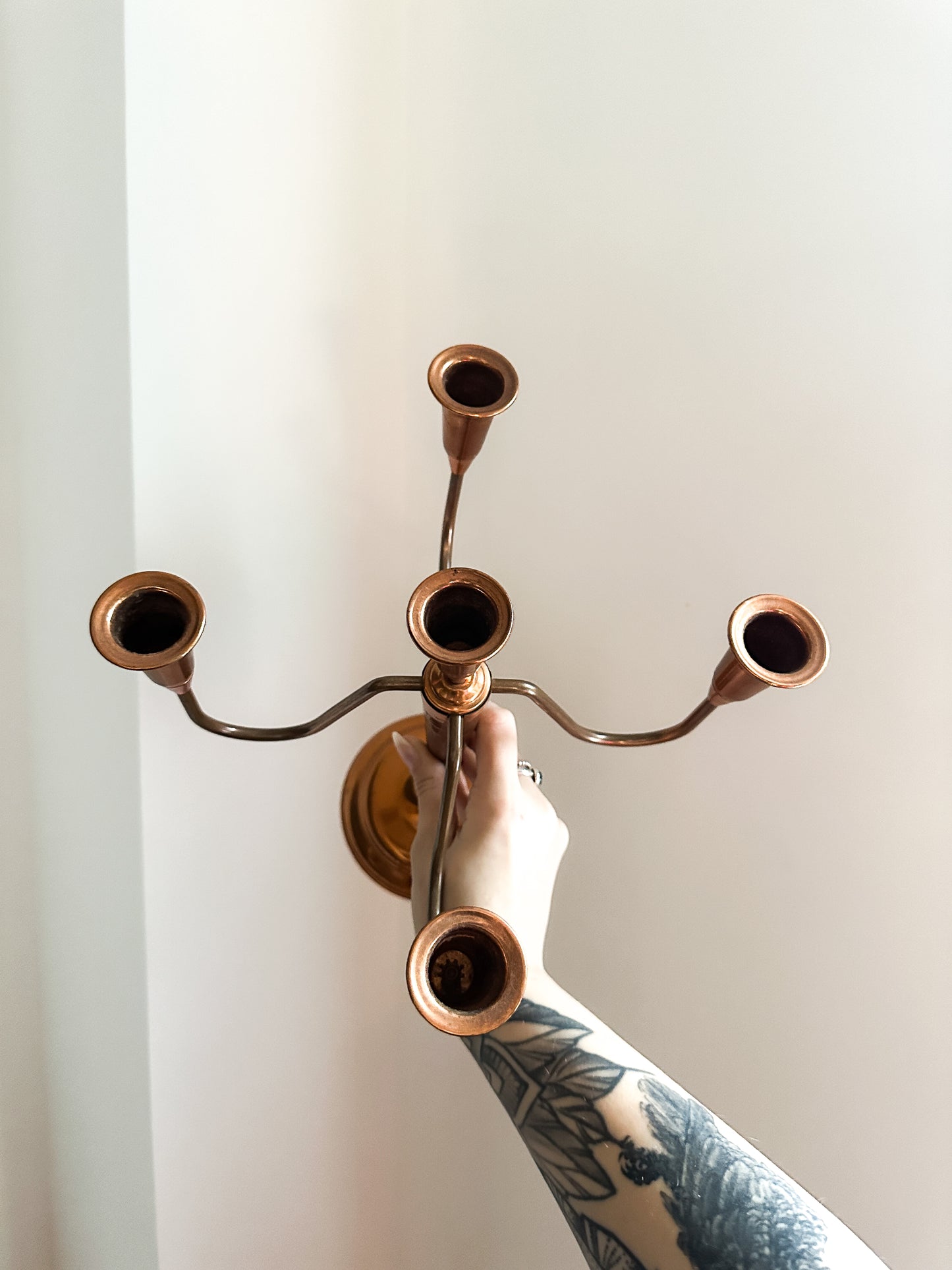 Vintage Copper Candelabra