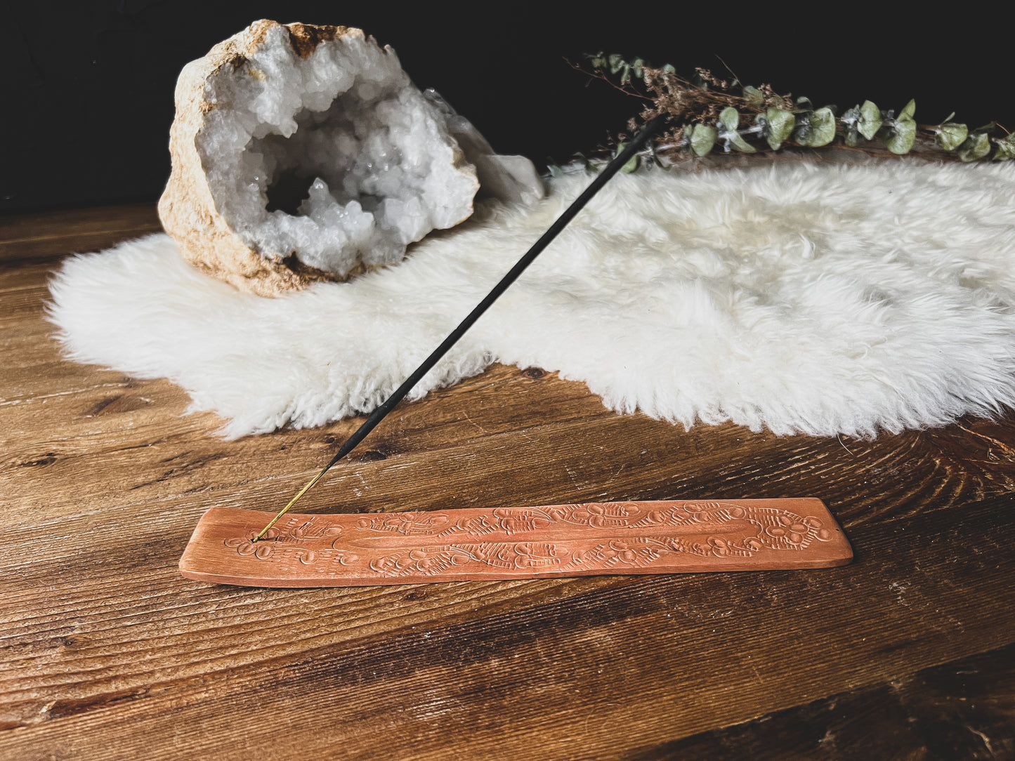 Wood Incense Holder