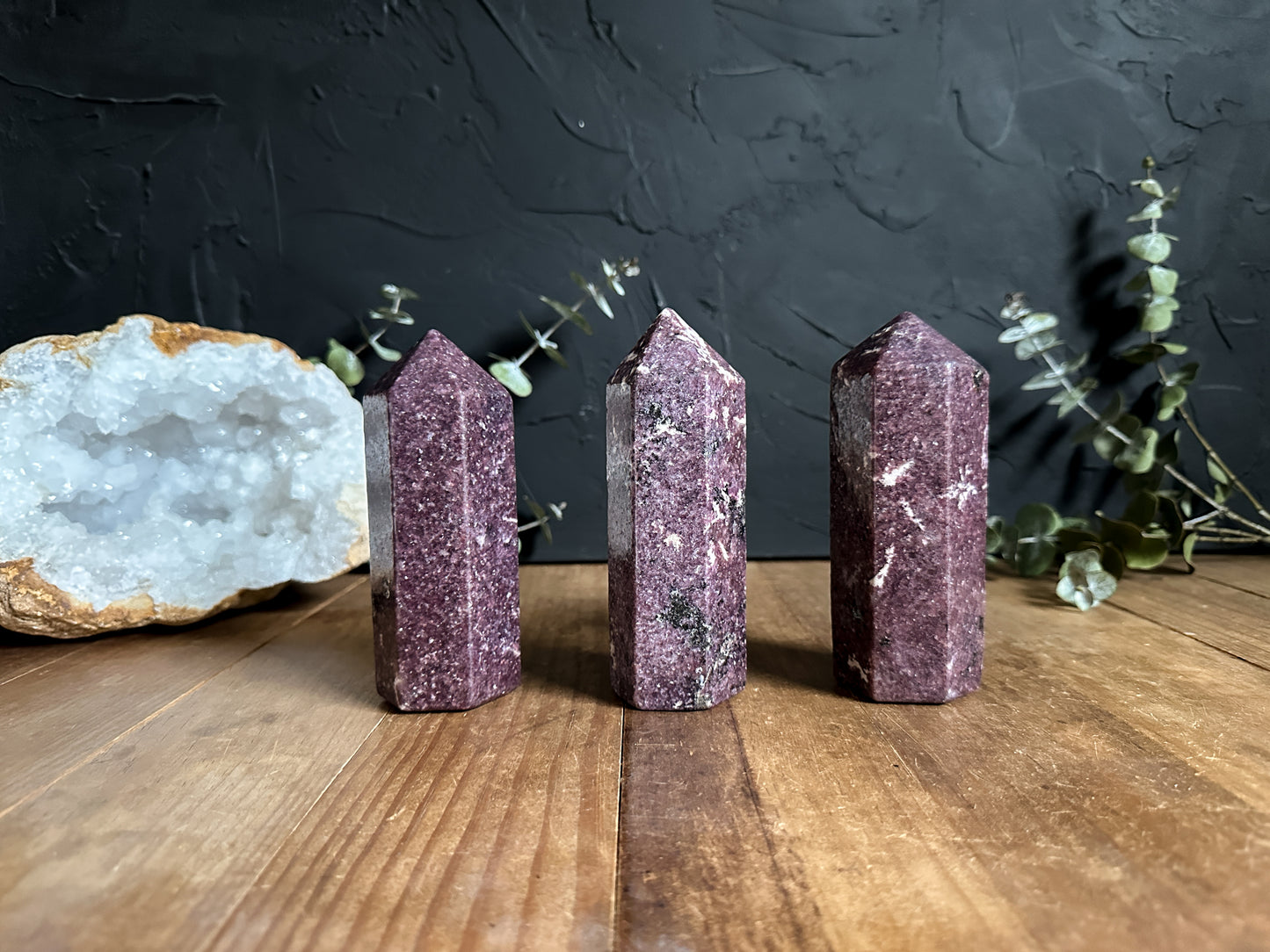 Dark Lepidolite Tower - 03