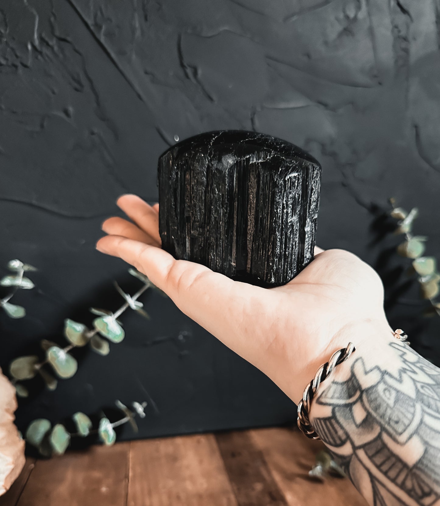 Large Black Tourmaline Freeform. Black Tourmaline is a powerful protective stone, grounding and repelling negative energies.