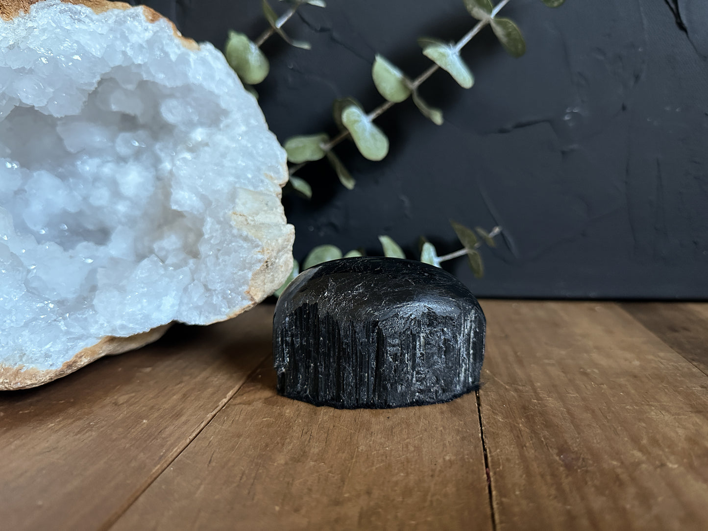 Black Tourmaline is a powerful protective stone, grounding and repelling negative energies 