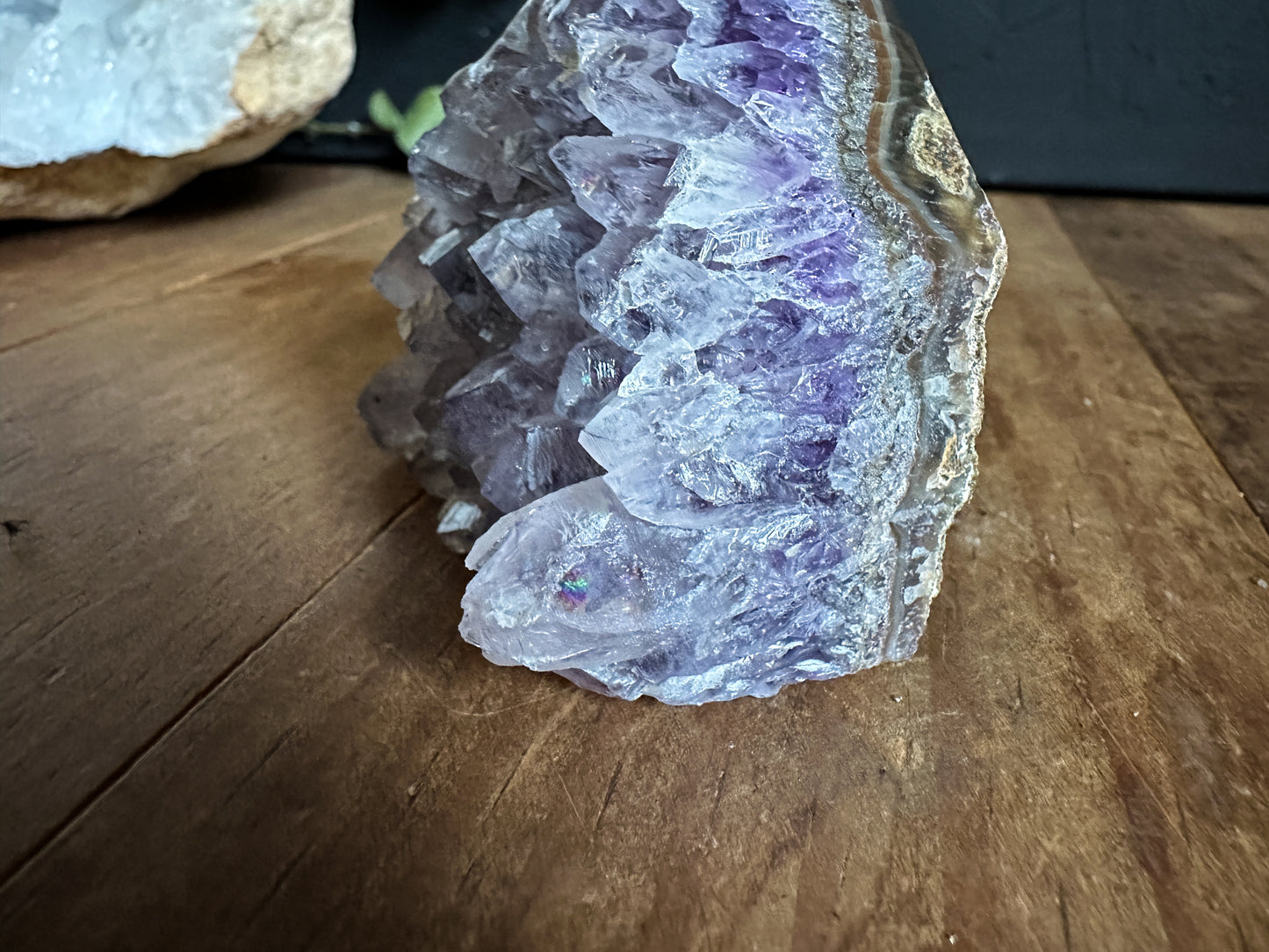 Amethyst Point Cluster Geode - 01