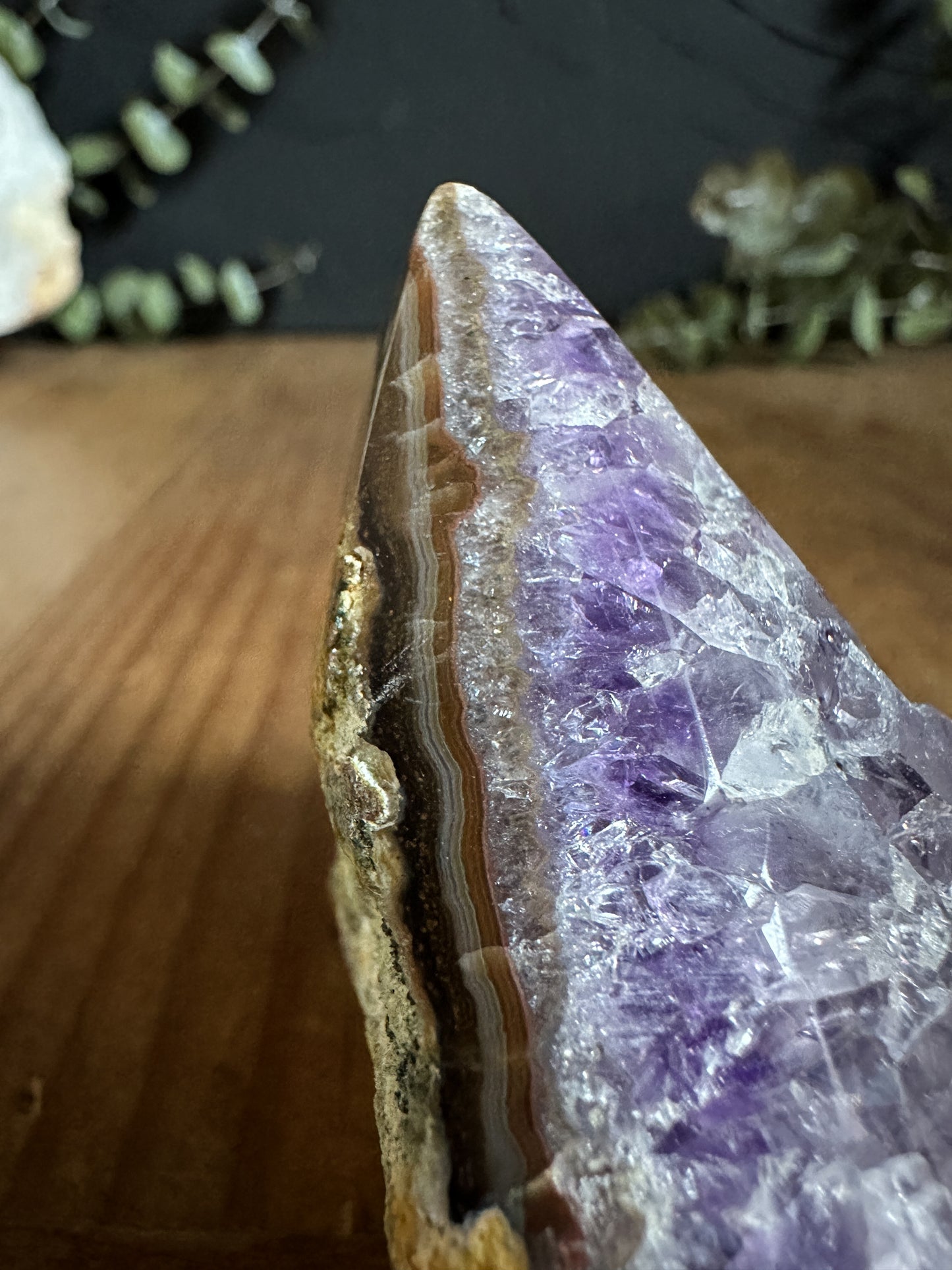 Amethyst Point Cluster Geode - 01