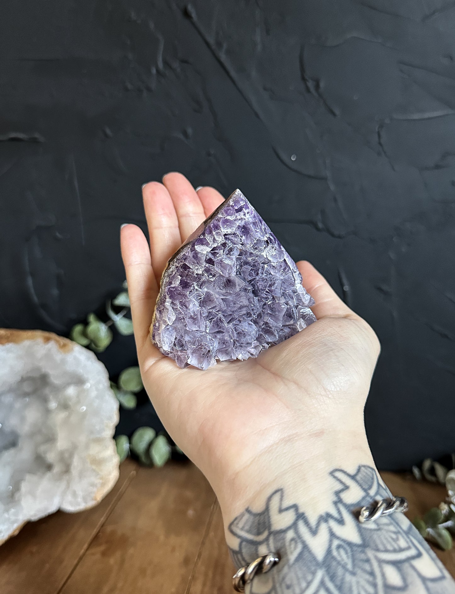 Amethyst Point Cluster Geode - 01