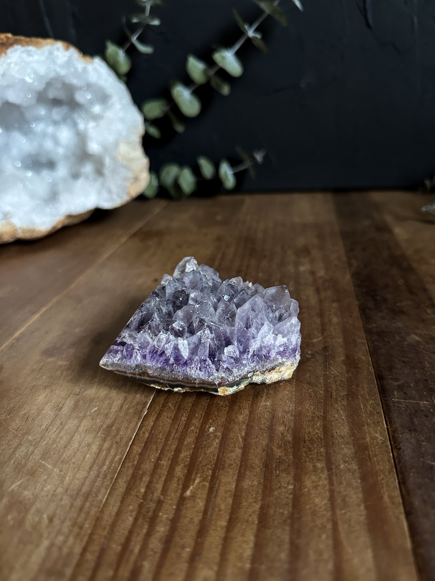 Amethyst Point Cluster Geode - 01