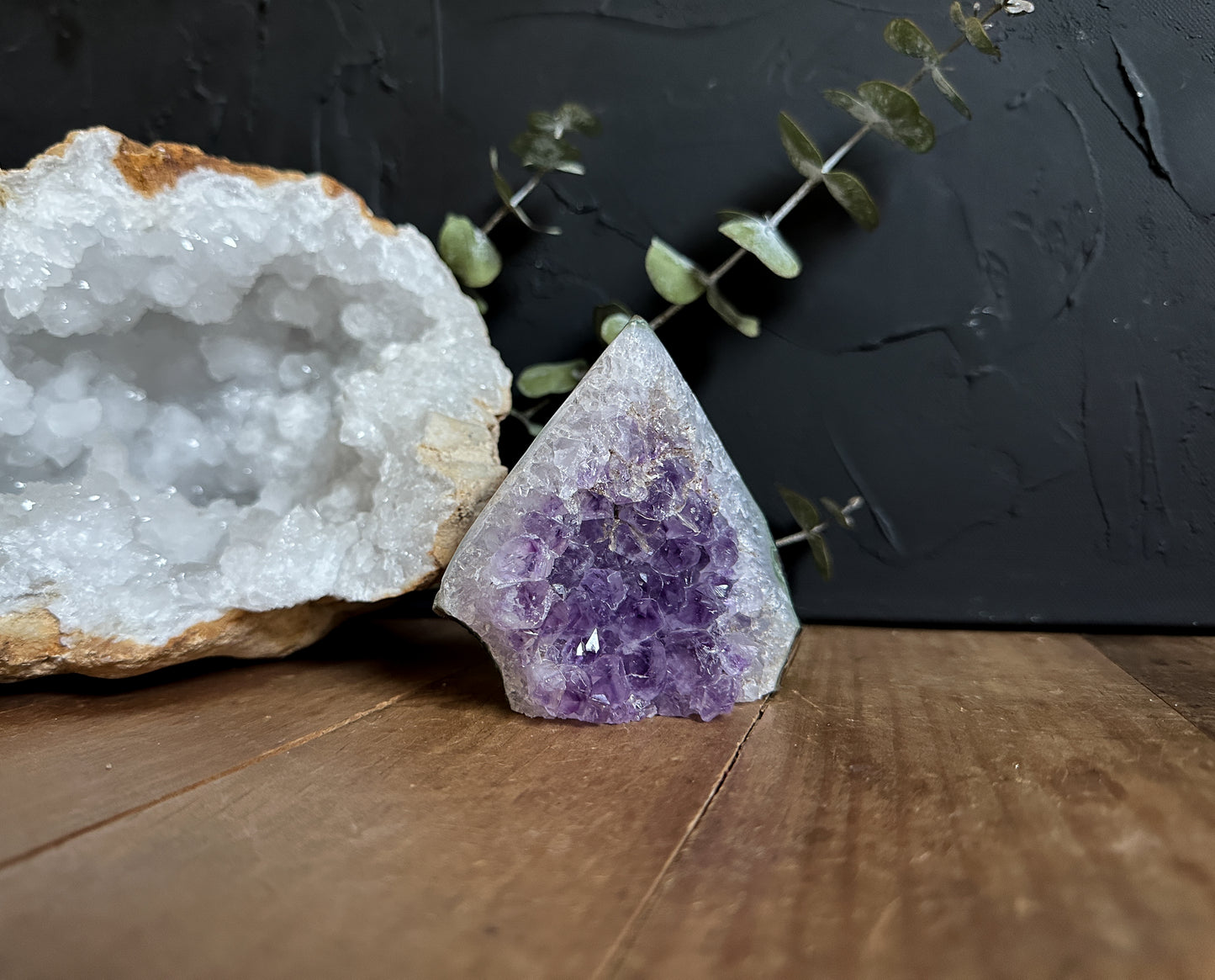 Amethyst Point Cluster Geode - 02