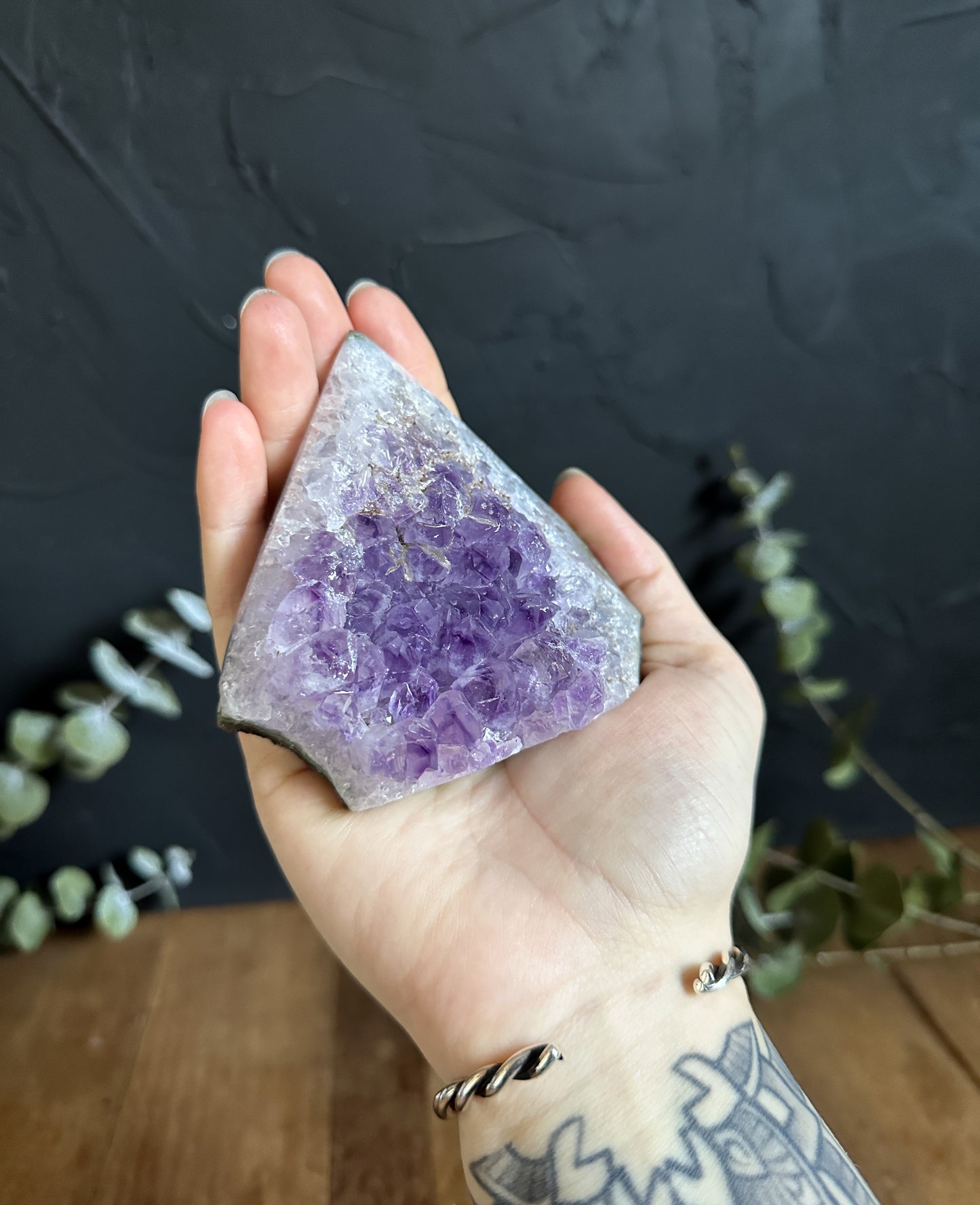 Amethyst Point Cluster Geode - 02