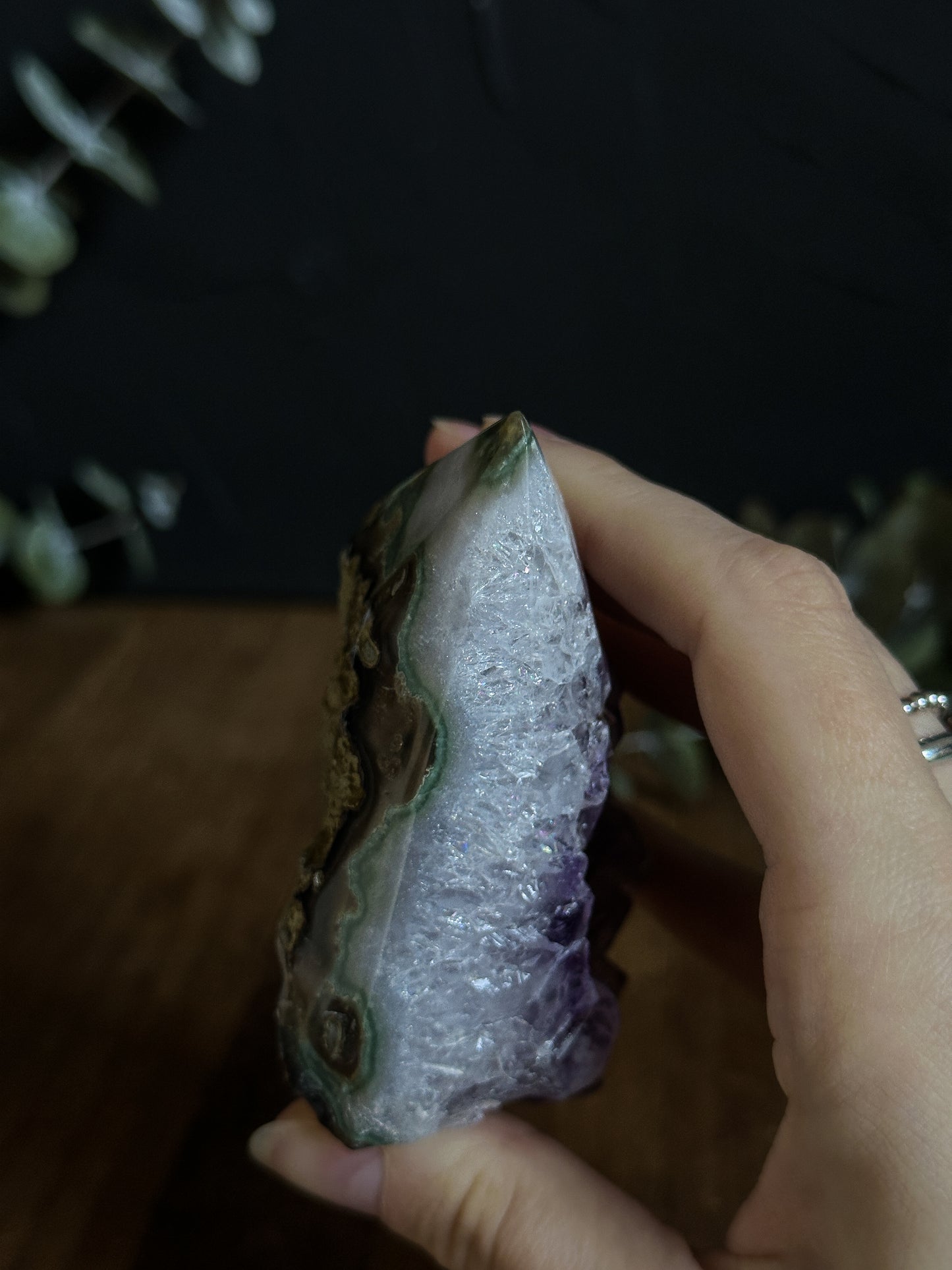 Amethyst Point Cluster Geode - 02