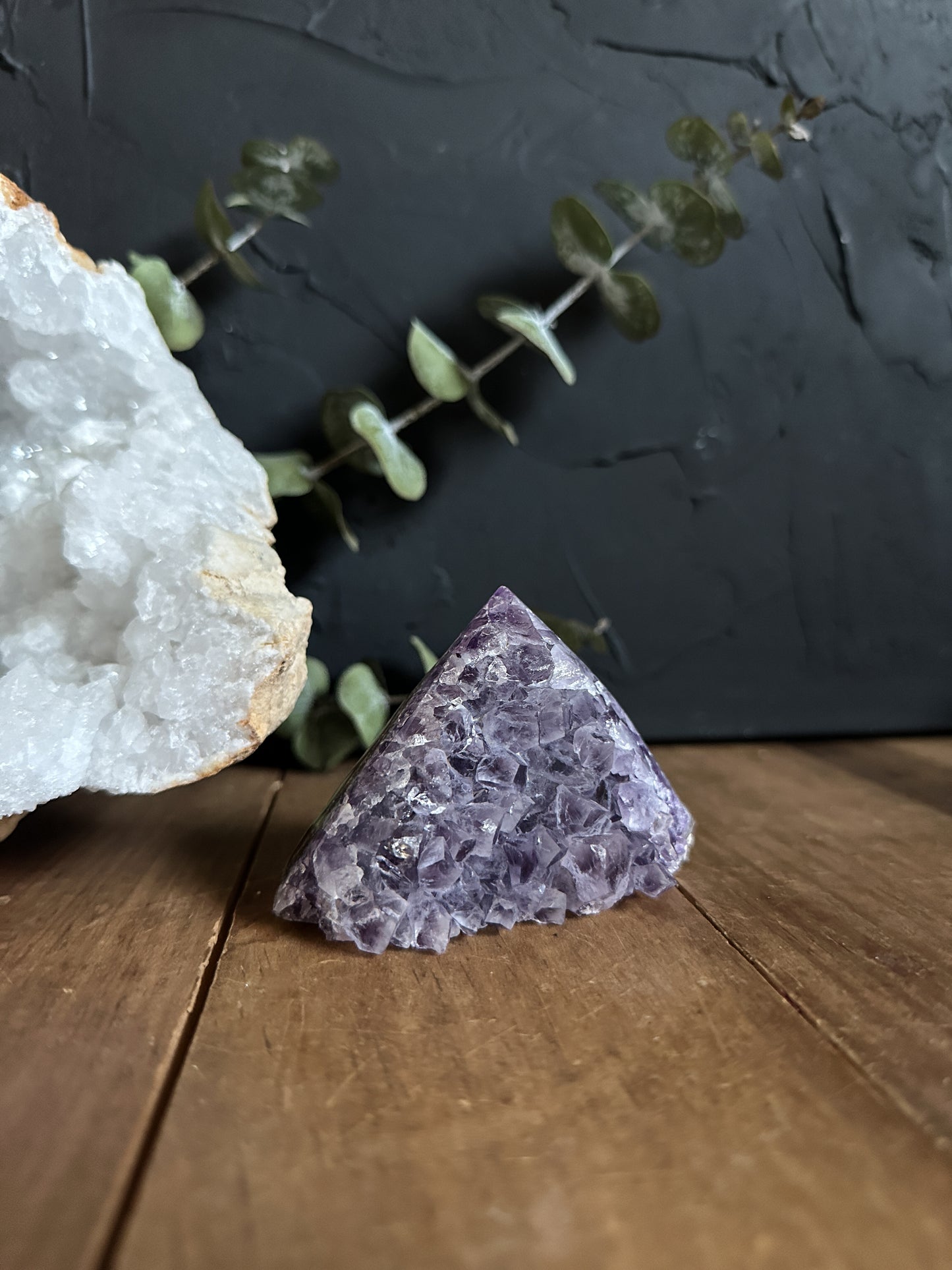 Amethyst Point Cluster Geode - 03