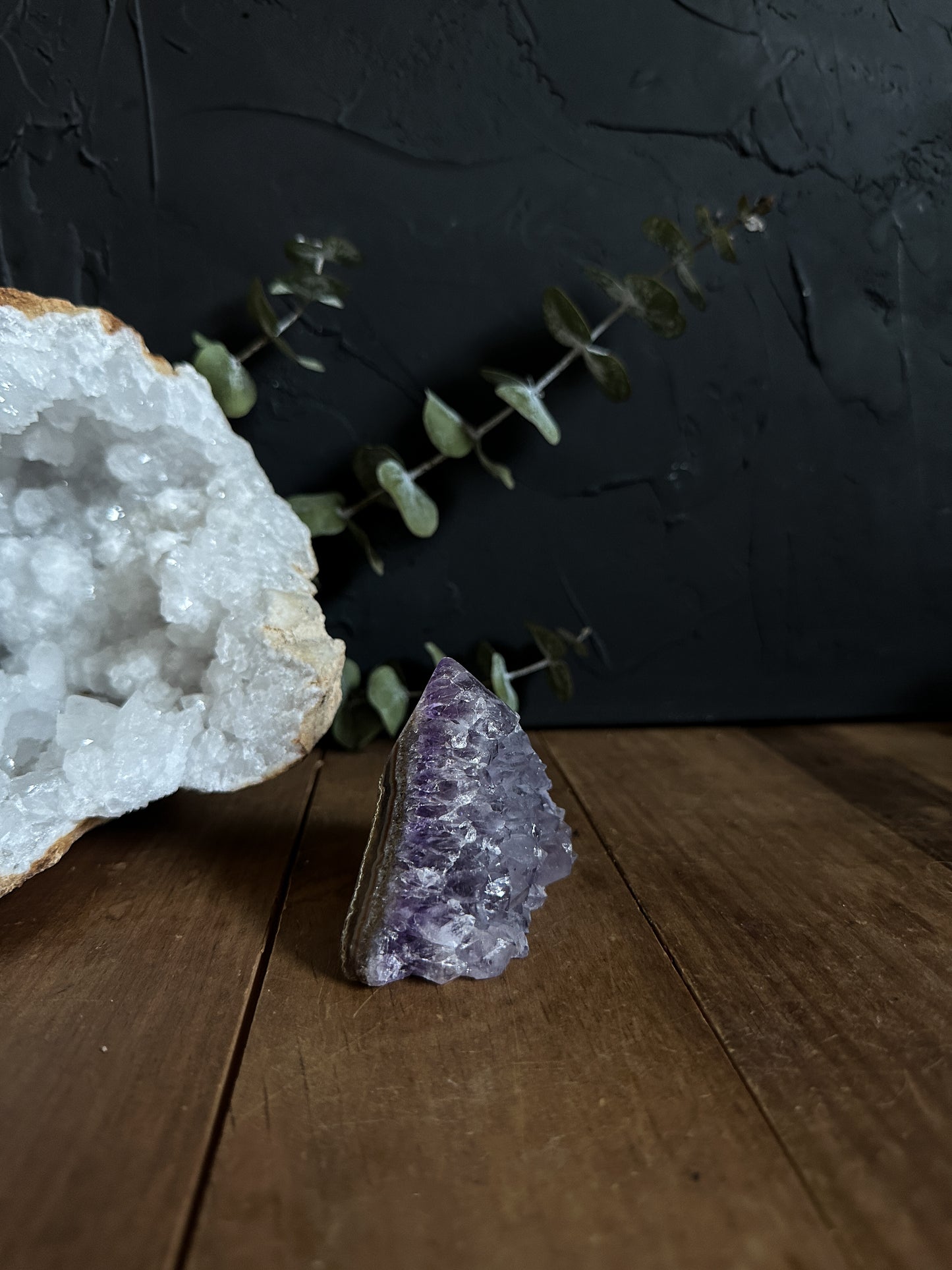 Amethyst Point Cluster Geode - 03