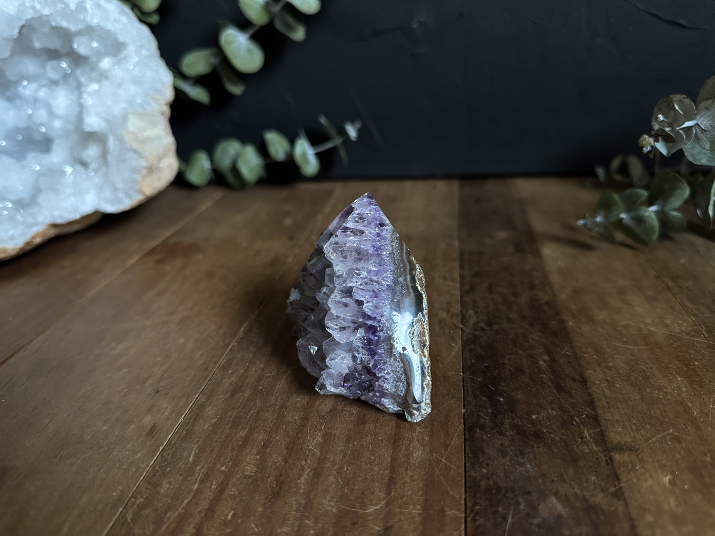 Amethyst Point Cluster Geode - 03