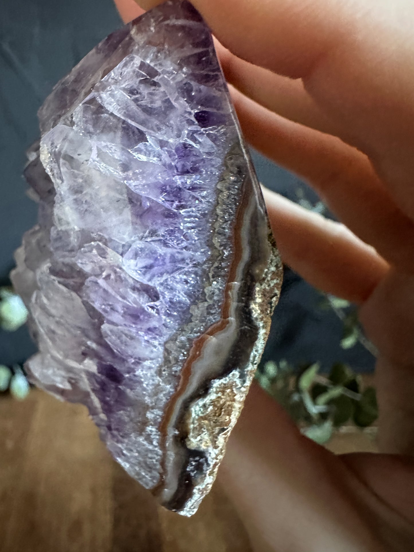 Amethyst Point Cluster Geode - 03