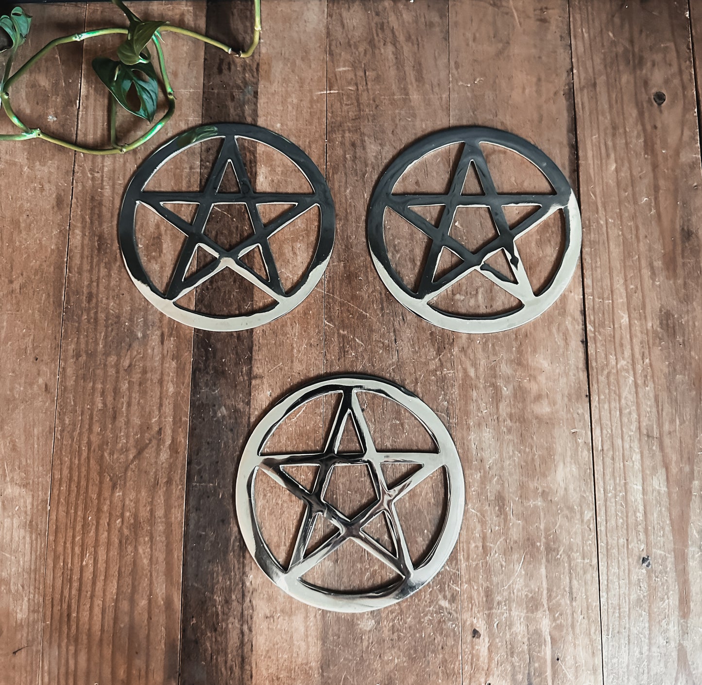 Silver Pentacle Altar Tile - SALE