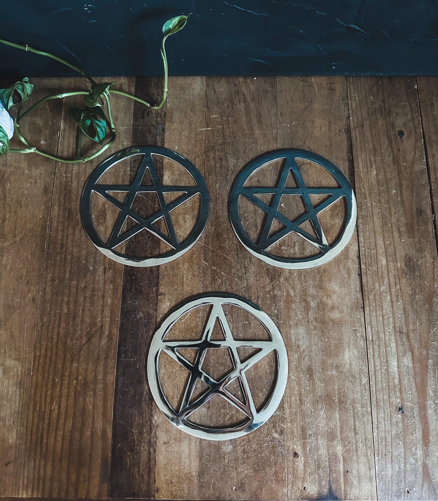 Silver Pentacle Altar Tile - SALE