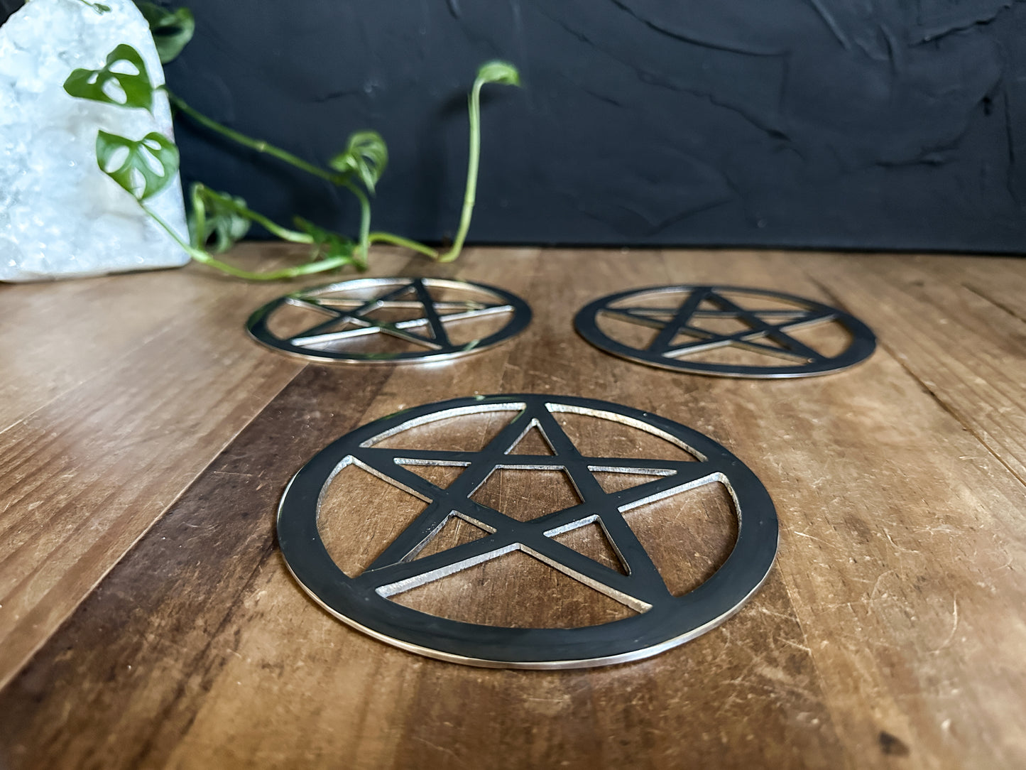 Silver Pentacle Altar Tile - SALE