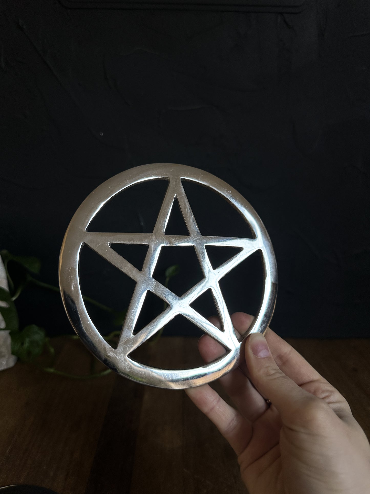 Silver Pentacle Altar Tile - SALE