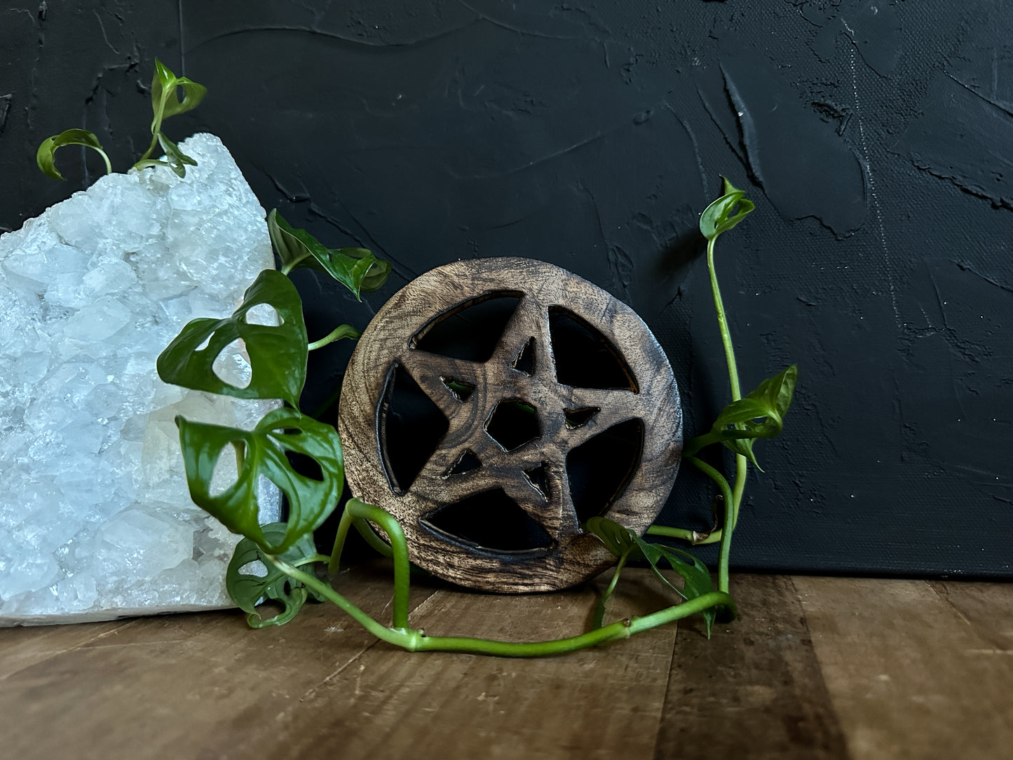 Wood Pentacle Decor