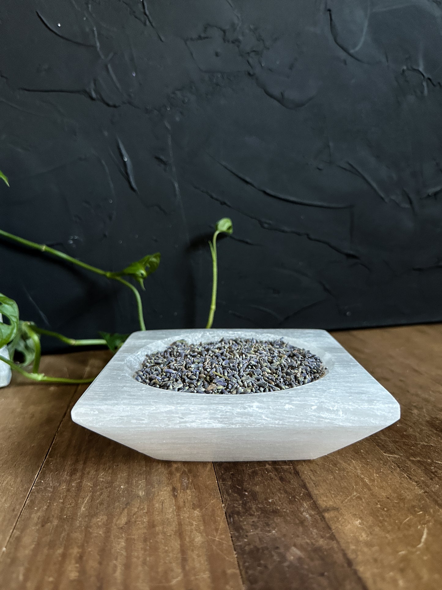 Selenite Square Bowl