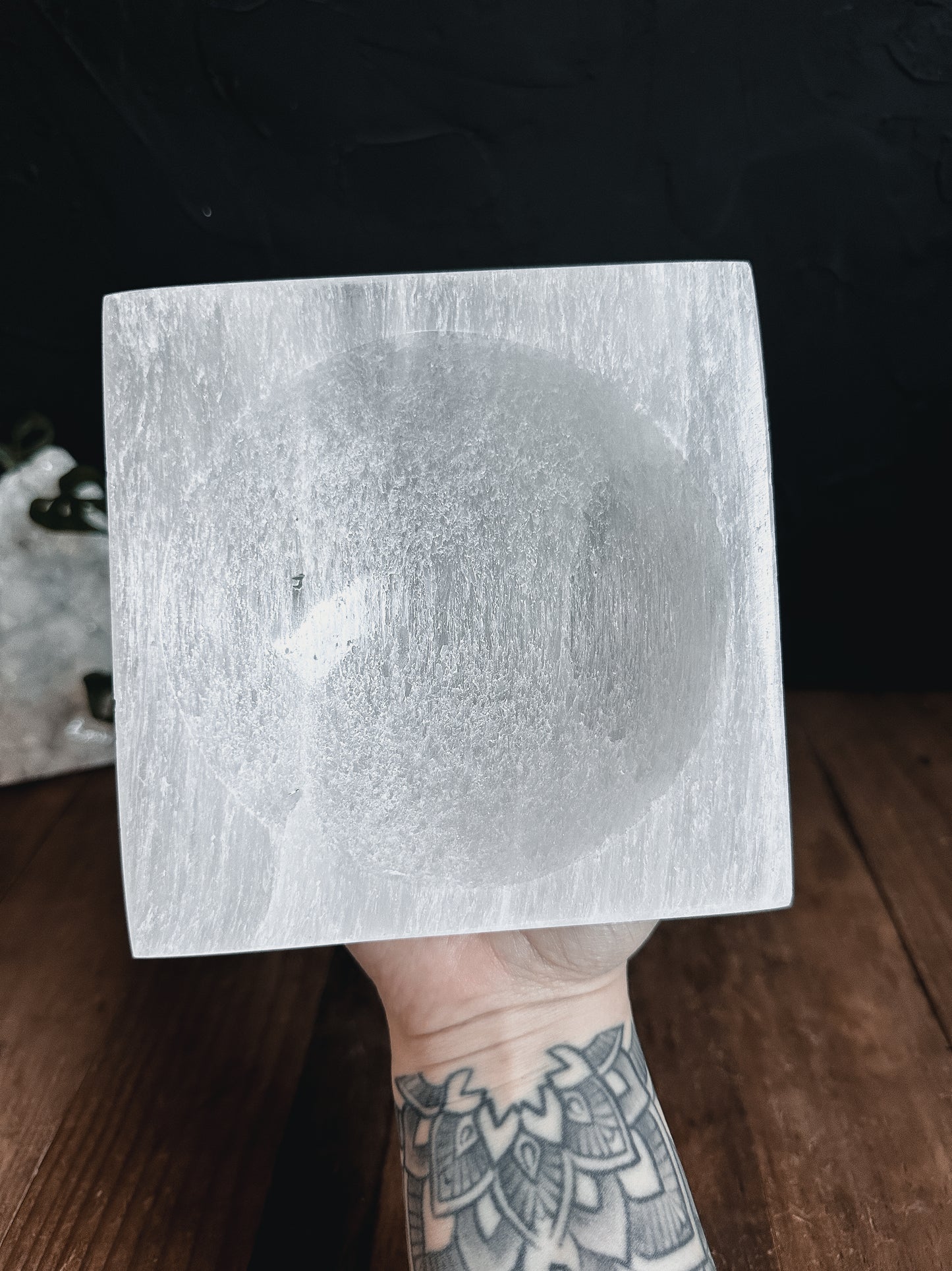 Selenite Square Bowl