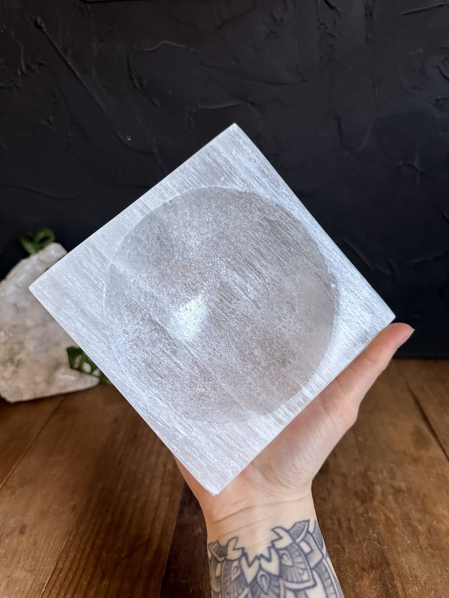 Selenite Square Bowl - SALE