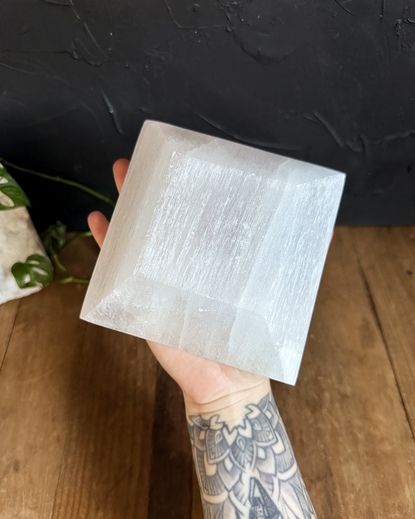 Selenite Square Bowl - SALE