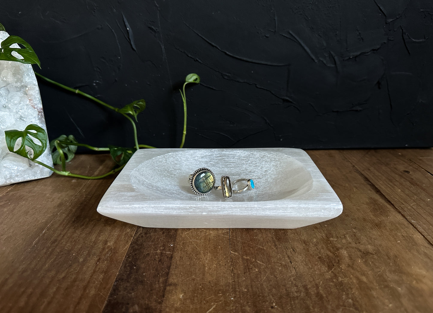 Selenite Rectangle Bowl