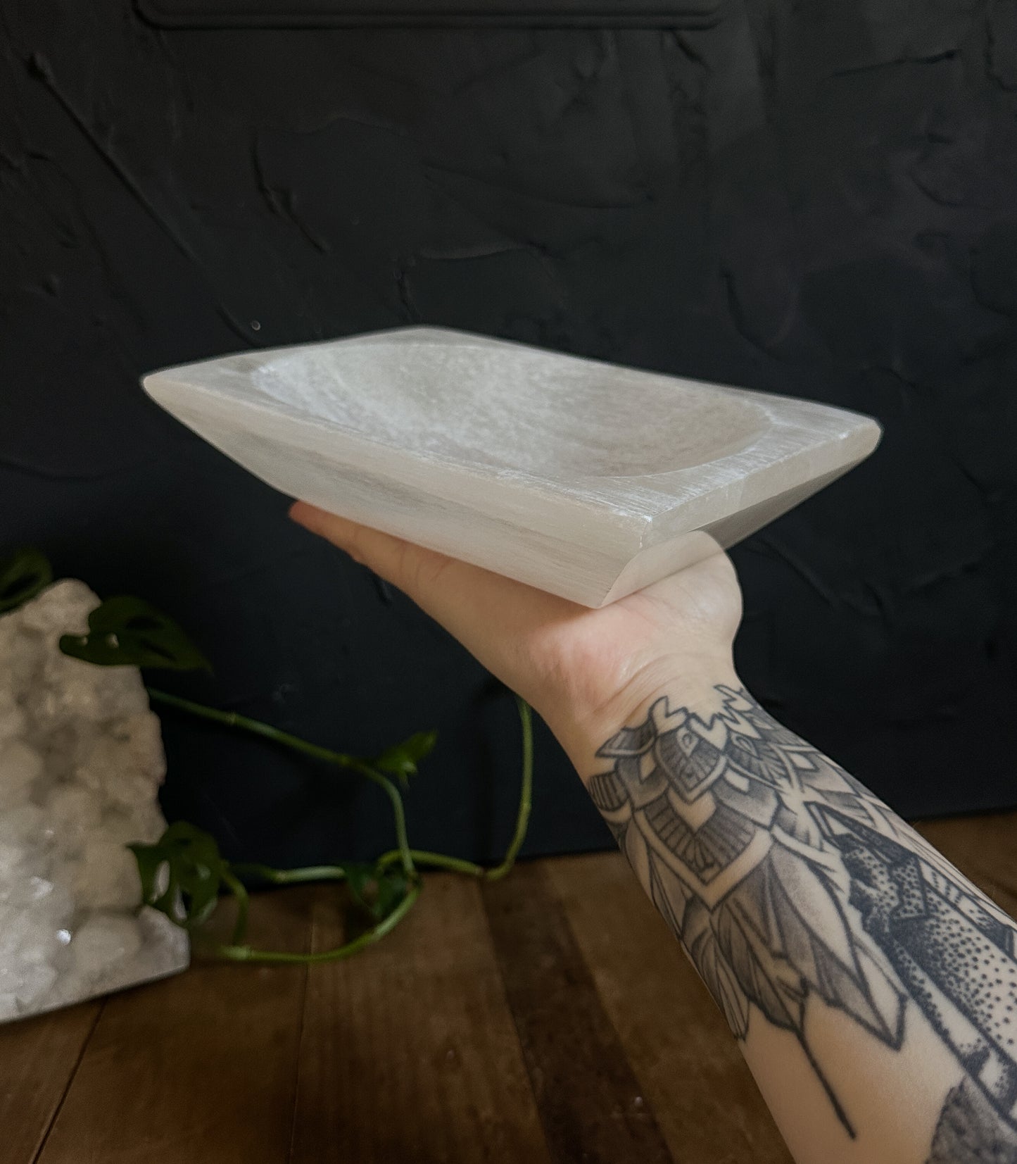 Selenite Square Bowl - SALE