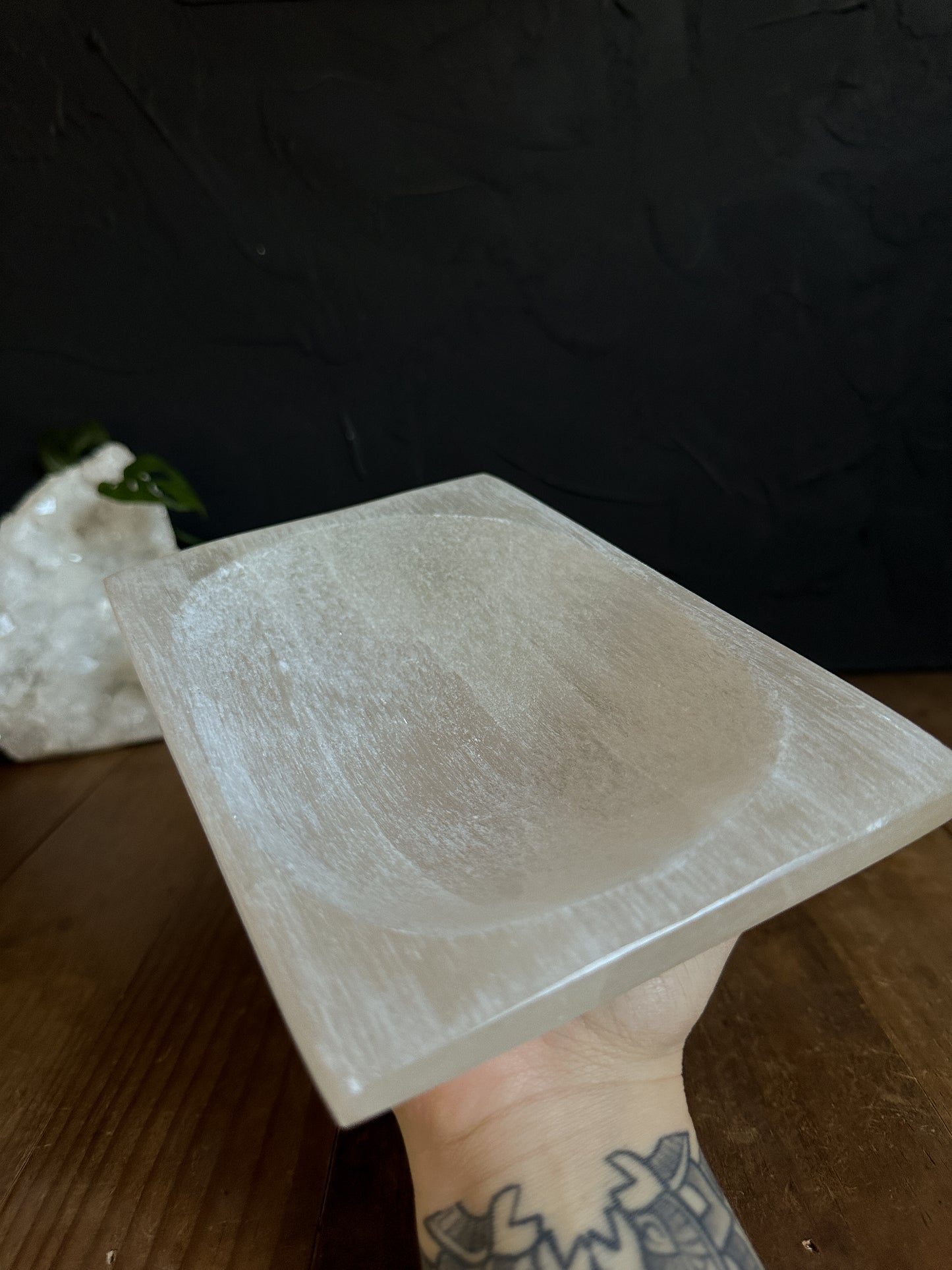 Selenite Square Bowl - SALE