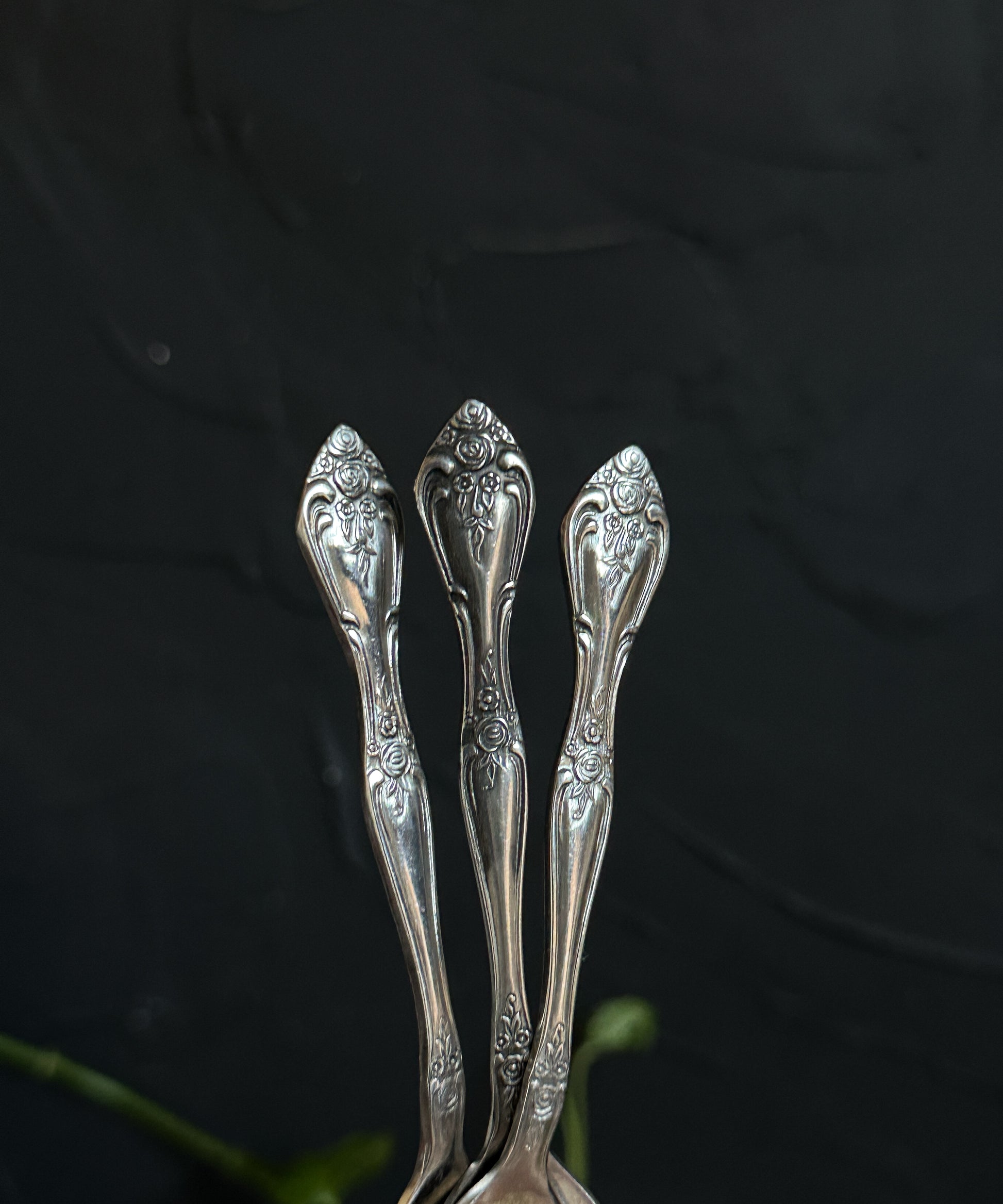 Vintage Altar Spoon Floral Design 