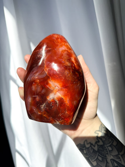 Gorgeous Large Carnelian Freeform for sale at The Stone Maidens