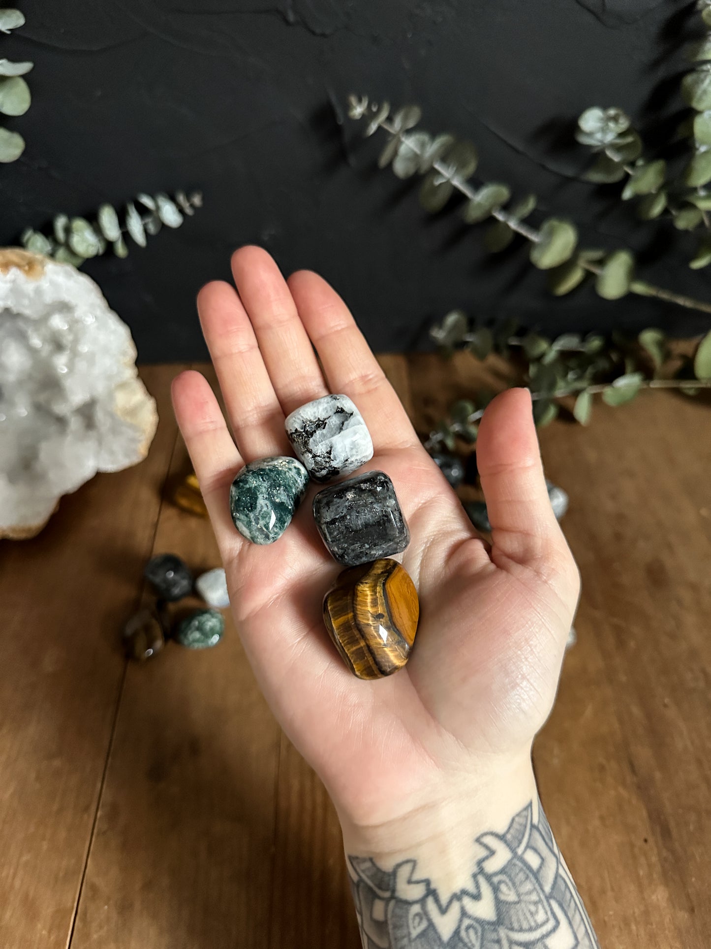 Tumbled Crystal Set for Self Love