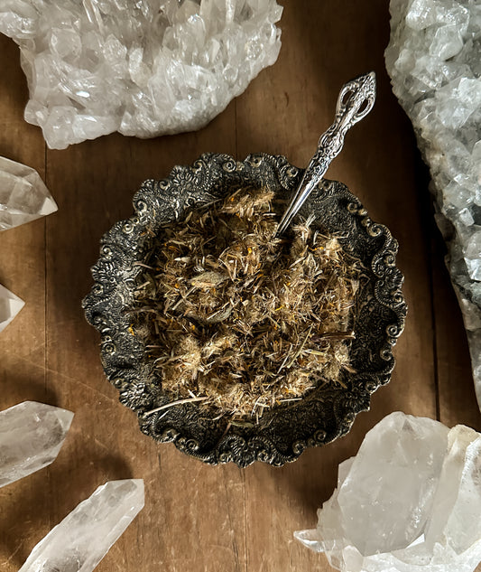 Arnica Flower is often associated with Healing, Protection, Abundance.