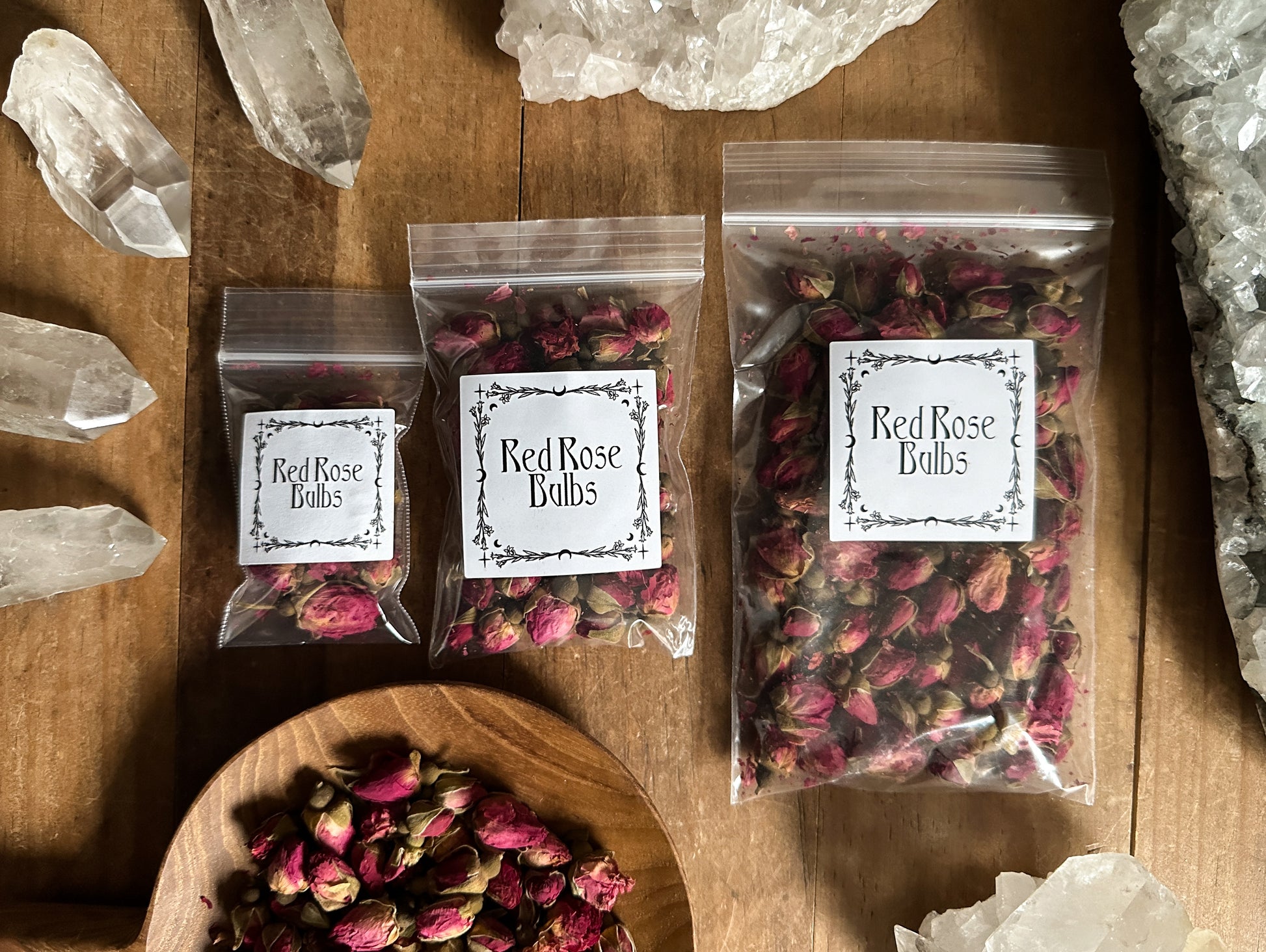 Dried Red Rose Buds