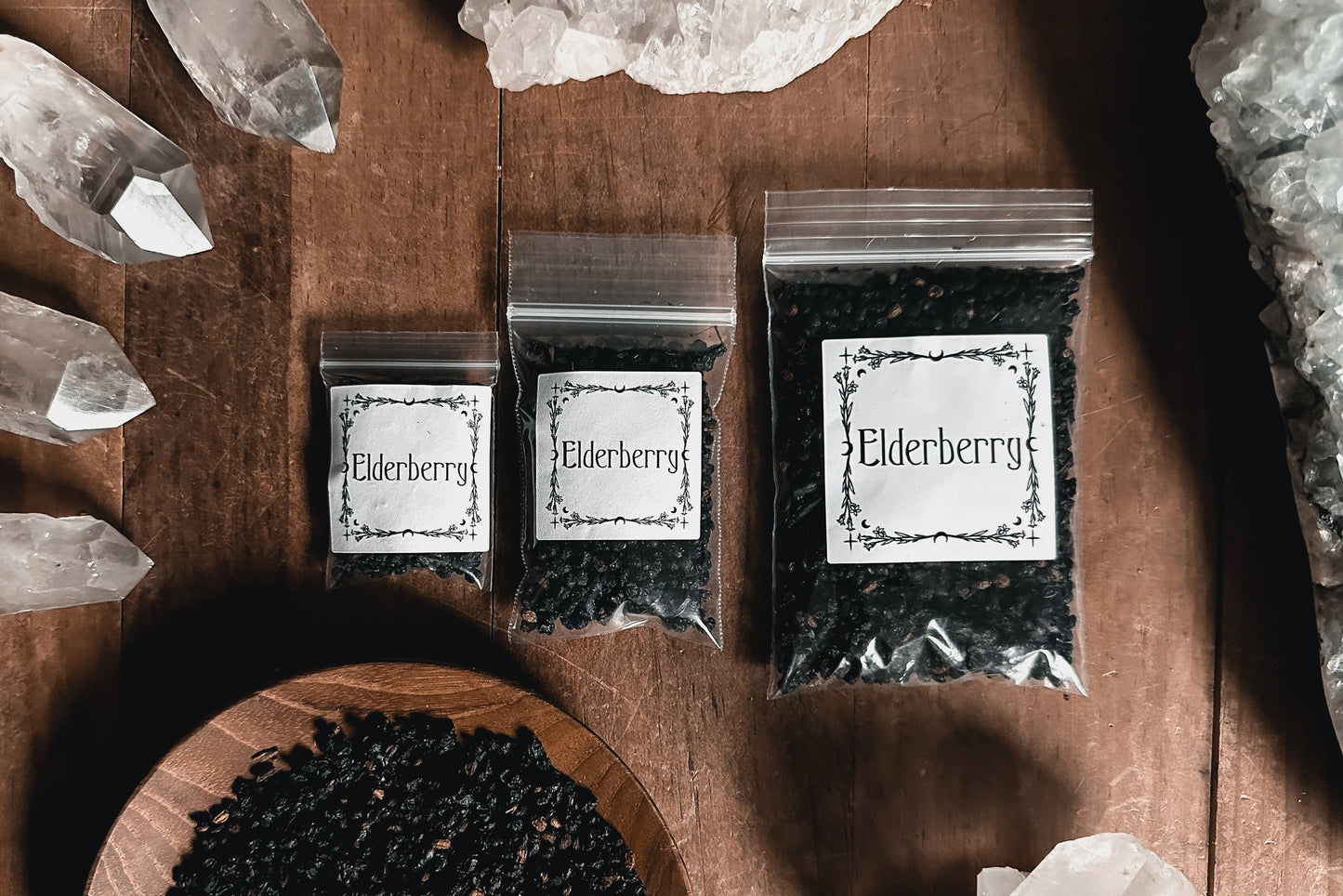 Bulk Apothecary, Elderberry sold at The Stone Maidens.