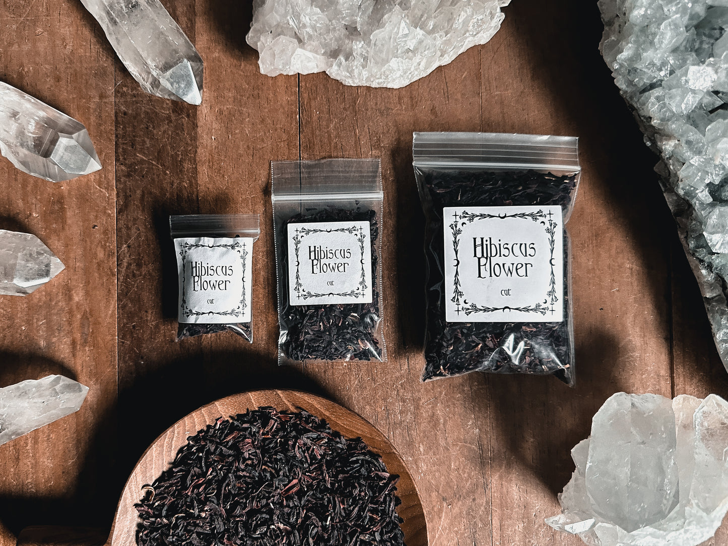Canadian Ritual Herb Apothecary, sold in Bulk at The Stone Maidens. Witchy metaphysical Shop