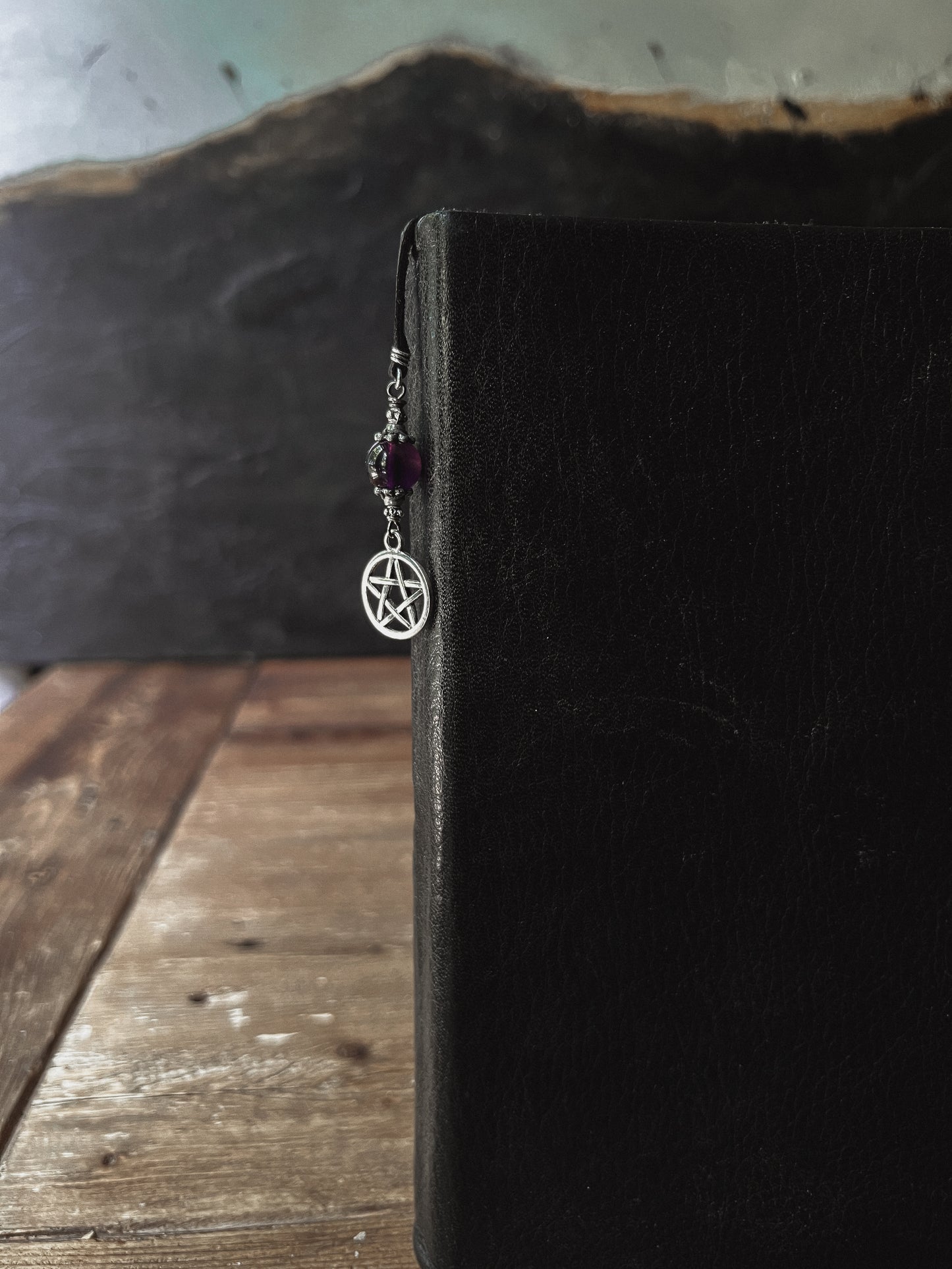 Crystal Pentacle Bookmark - Silver