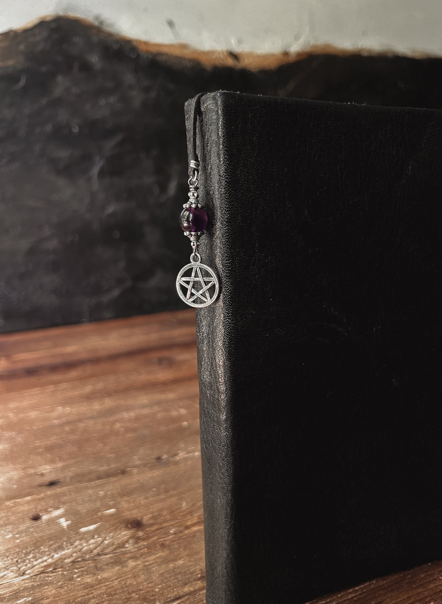 Crystal Pentacle Bookmark - Silver