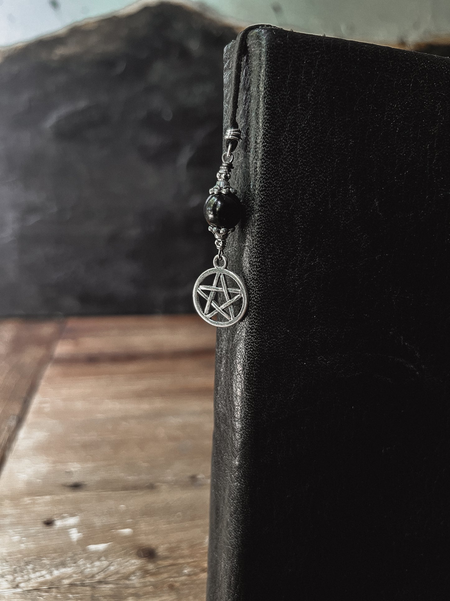 Crystal Pentacle Bookmark - Silver