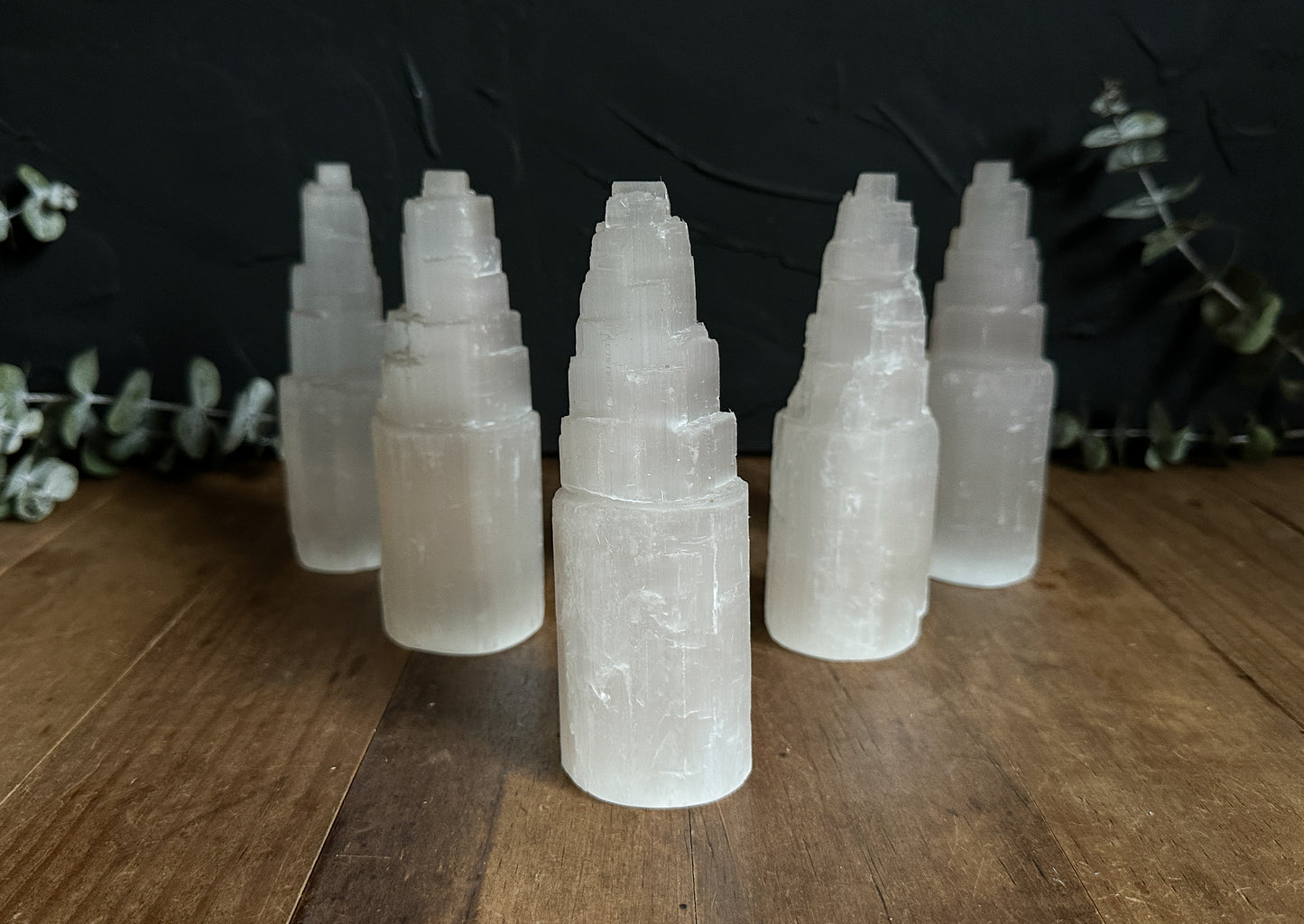 6 inches Selenite Rough Tower