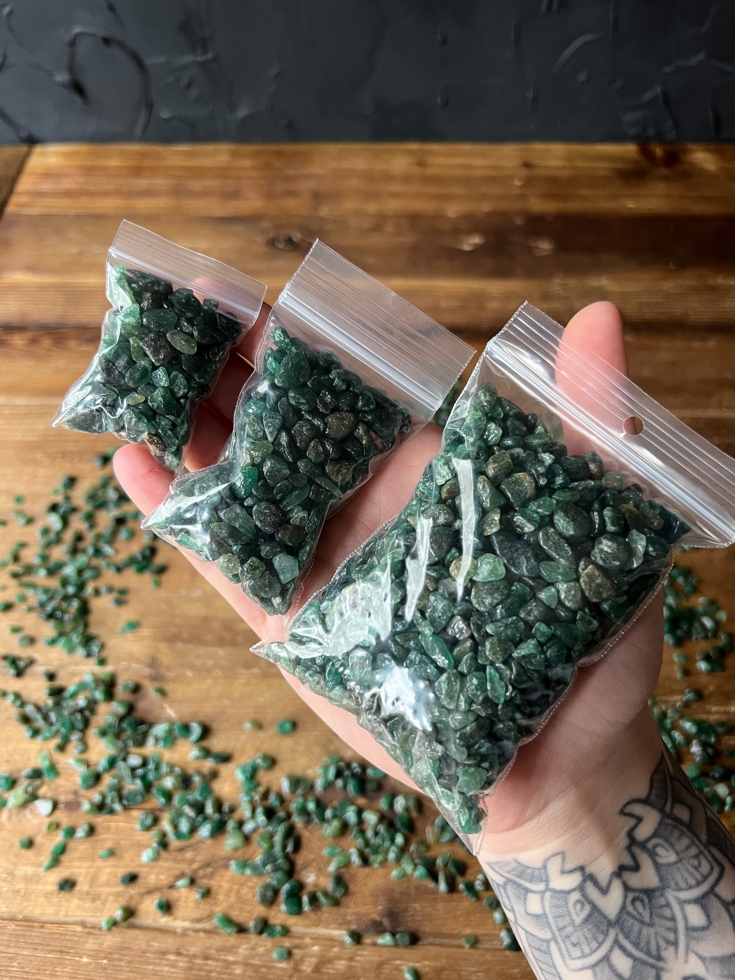 Emerald Crystal Chips