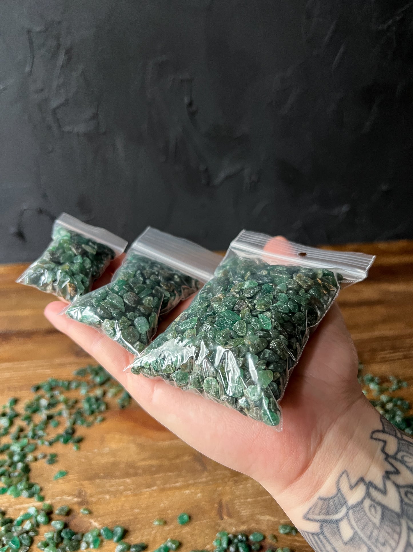 Emerald Crystal Chips