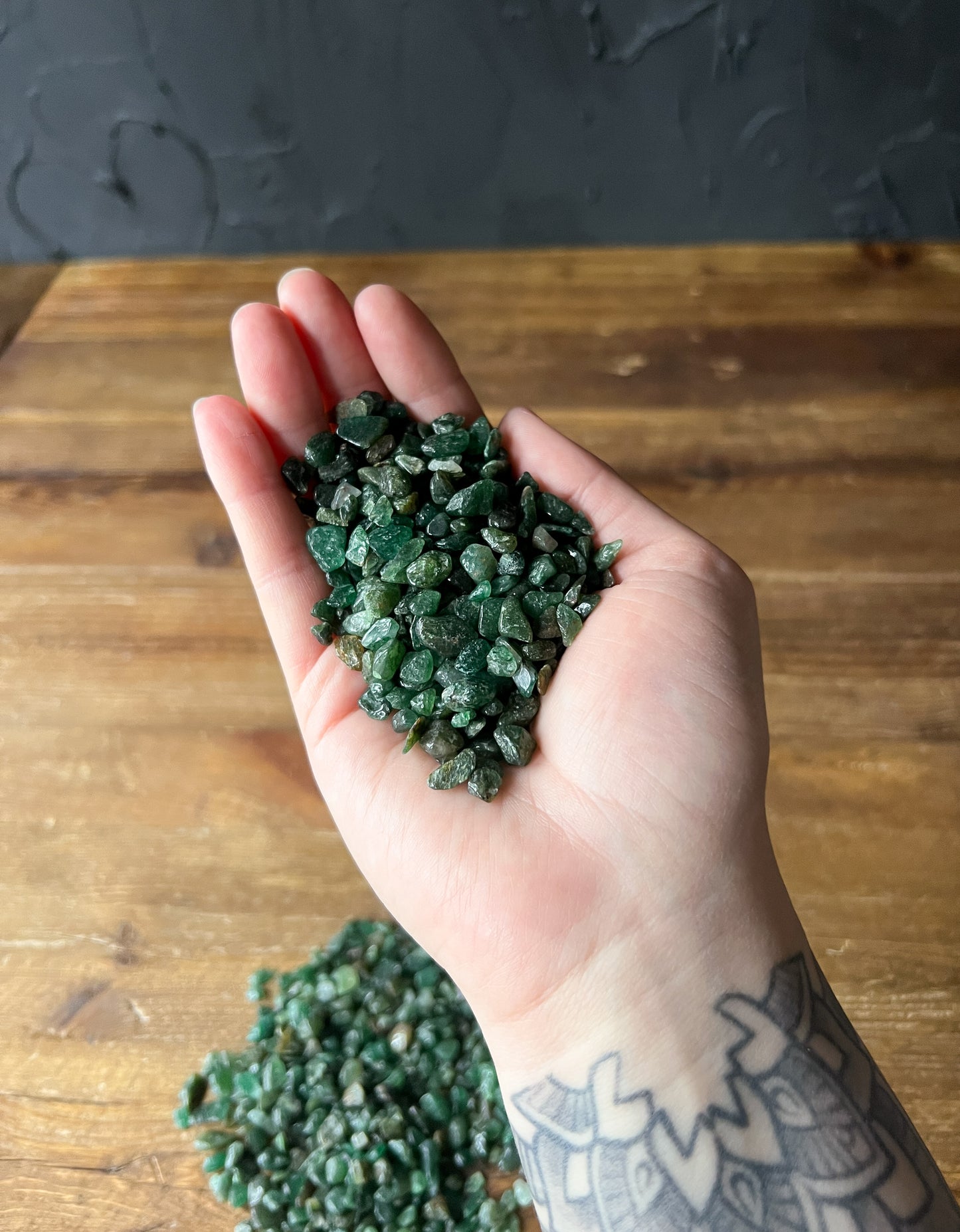 Emerald Crystal Chips