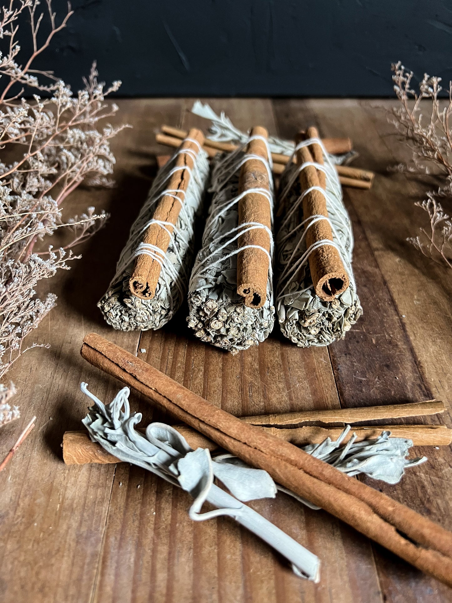 White Sage and Cinnamon Bundles