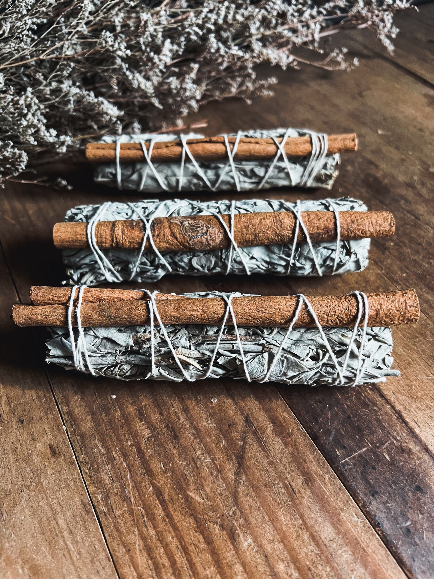 White Sage and Cinnamon Bundles