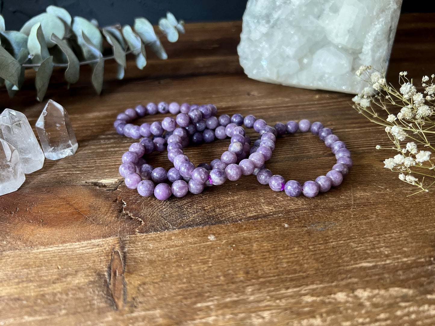 8mm Lepidolite Bracelet